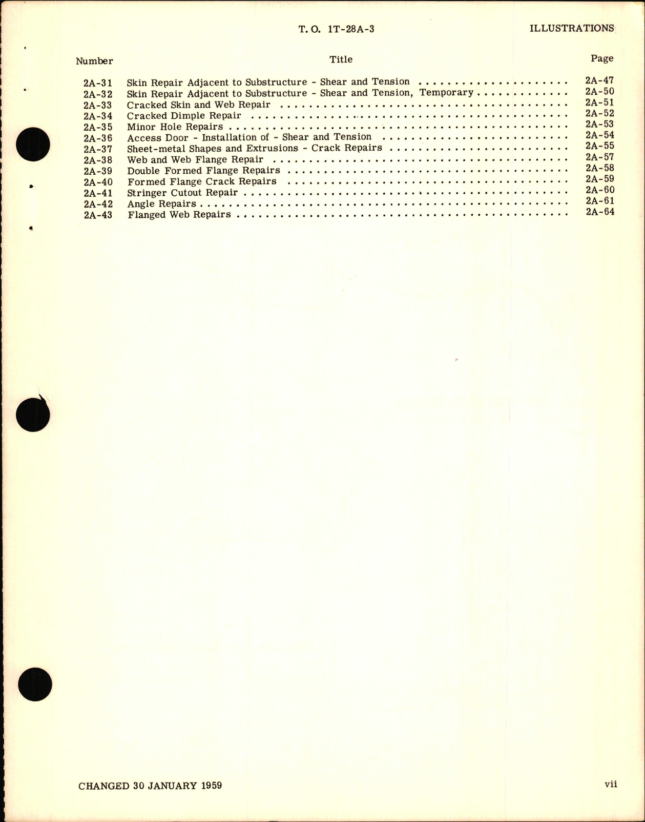 Sample page 7 from AirCorps Library document: Structural Repair Manual for T-28A