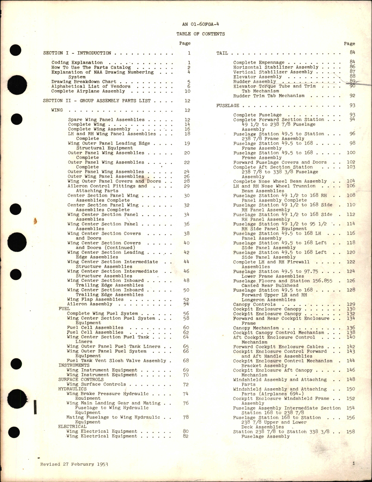 Sample page 5 from AirCorps Library document: Illustrated Parts Breakdown for T-28A and T-28D