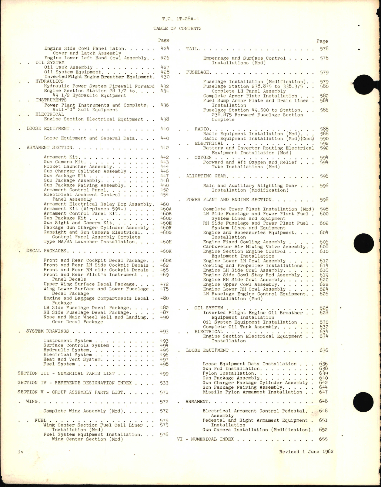 Sample page 8 from AirCorps Library document: Illustrated Parts Breakdown for T-28A and T-28D