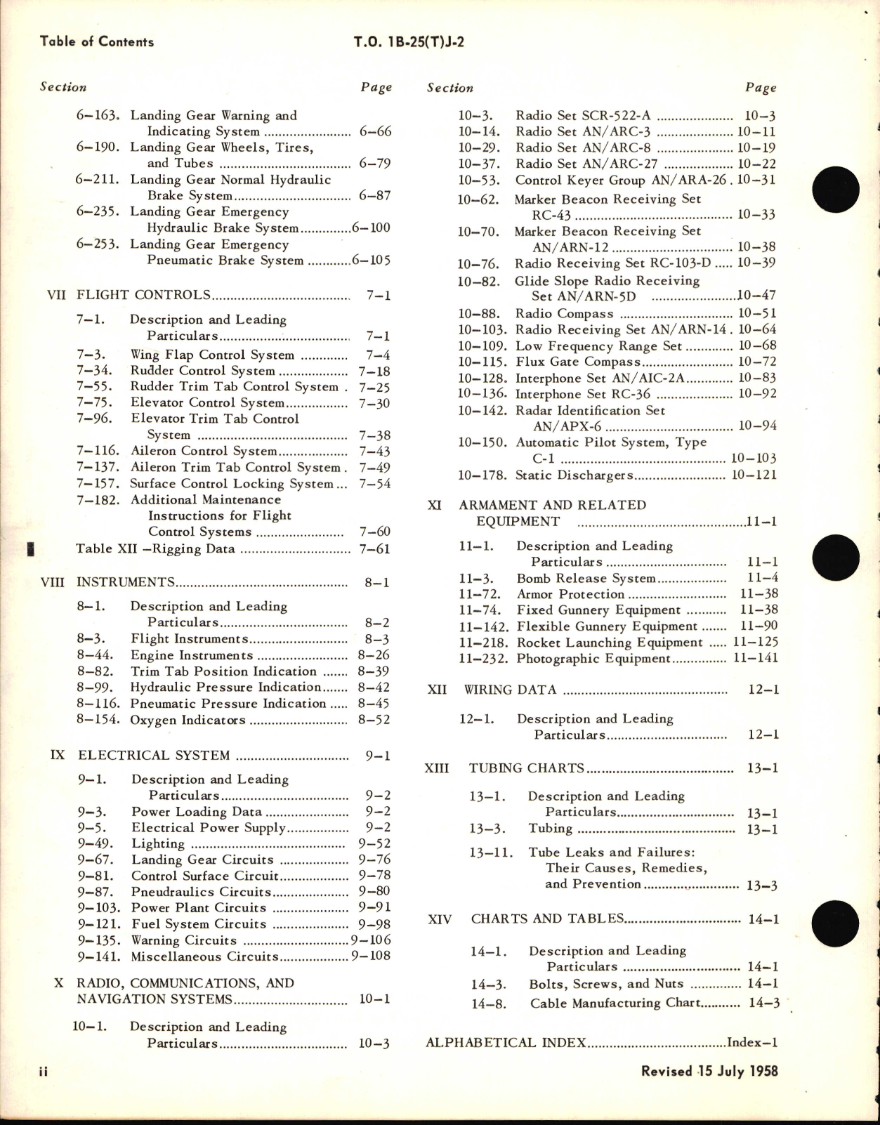 Sample page 6 from AirCorps Library document: Maintenance Instructions for B-25J, B-25L, and B-25N