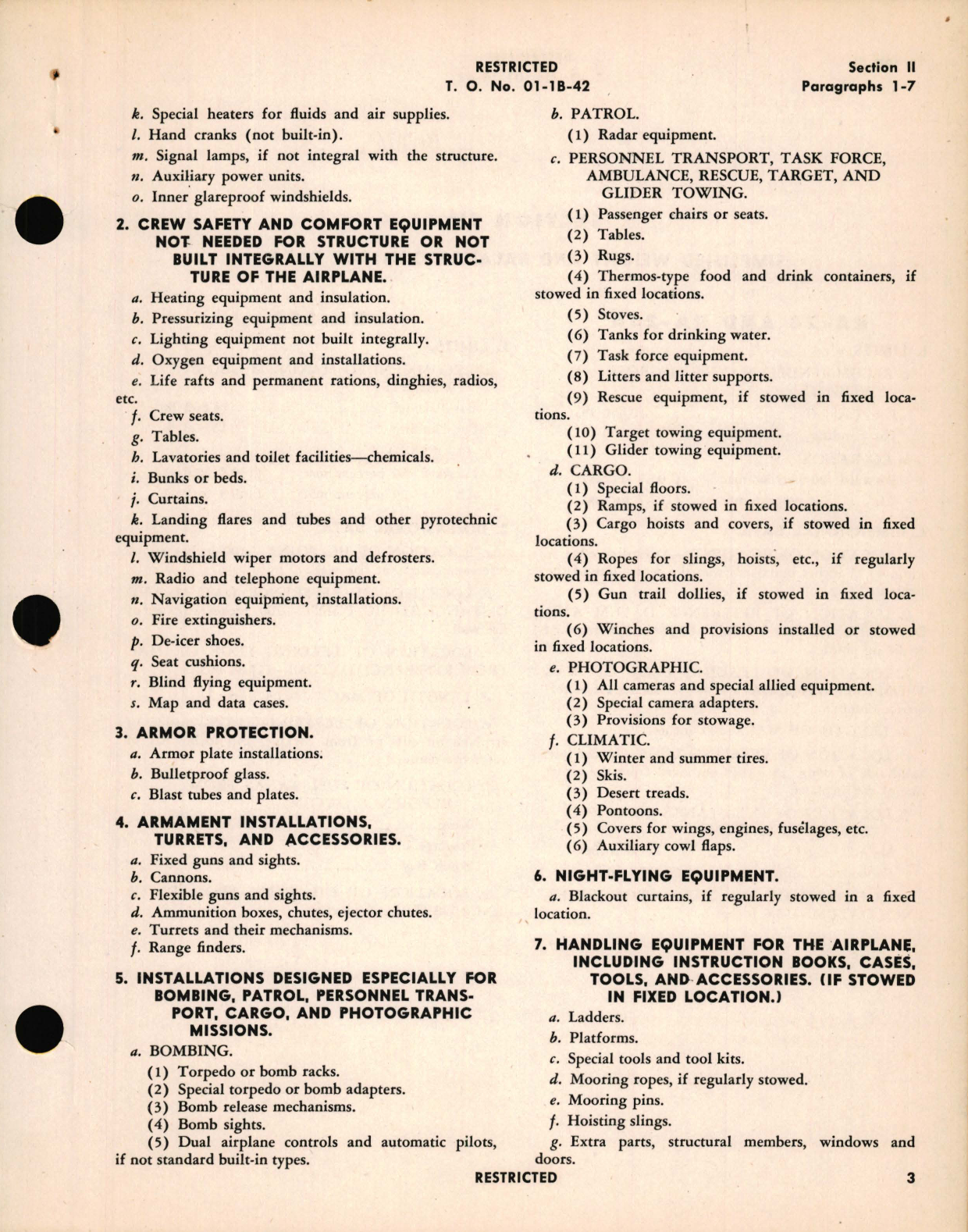 Sample page 5 from AirCorps Library document: Simplified Weight and Balance Control Data