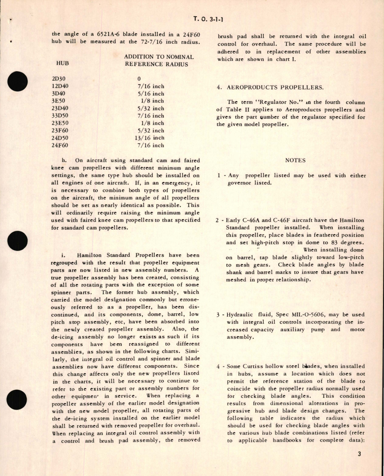 Sample page 5 from AirCorps Library document: List of Propellers and Governors for Service Aircraft