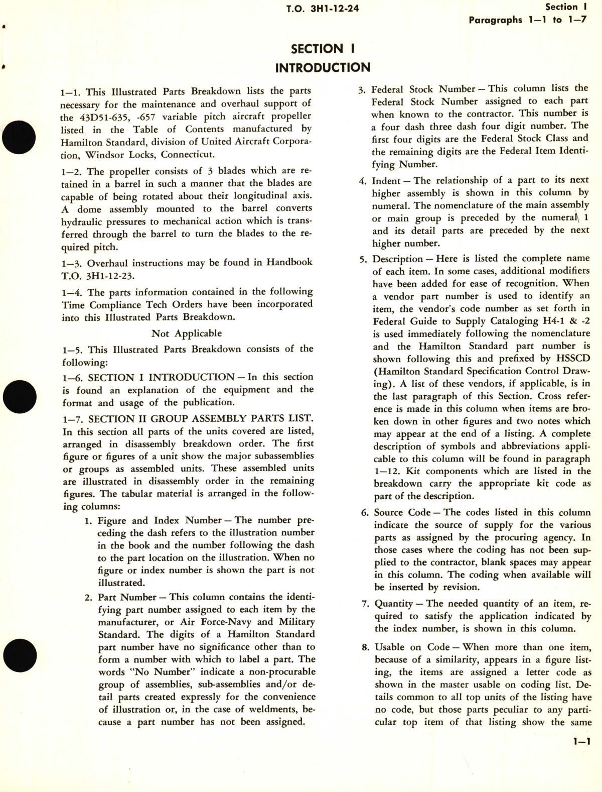 Sample page 5 from AirCorps Library document: Illustrated Parts Breakdown for Variable Pitch Aircraft Propeller Model No. 43D51-635, 43D51-657 