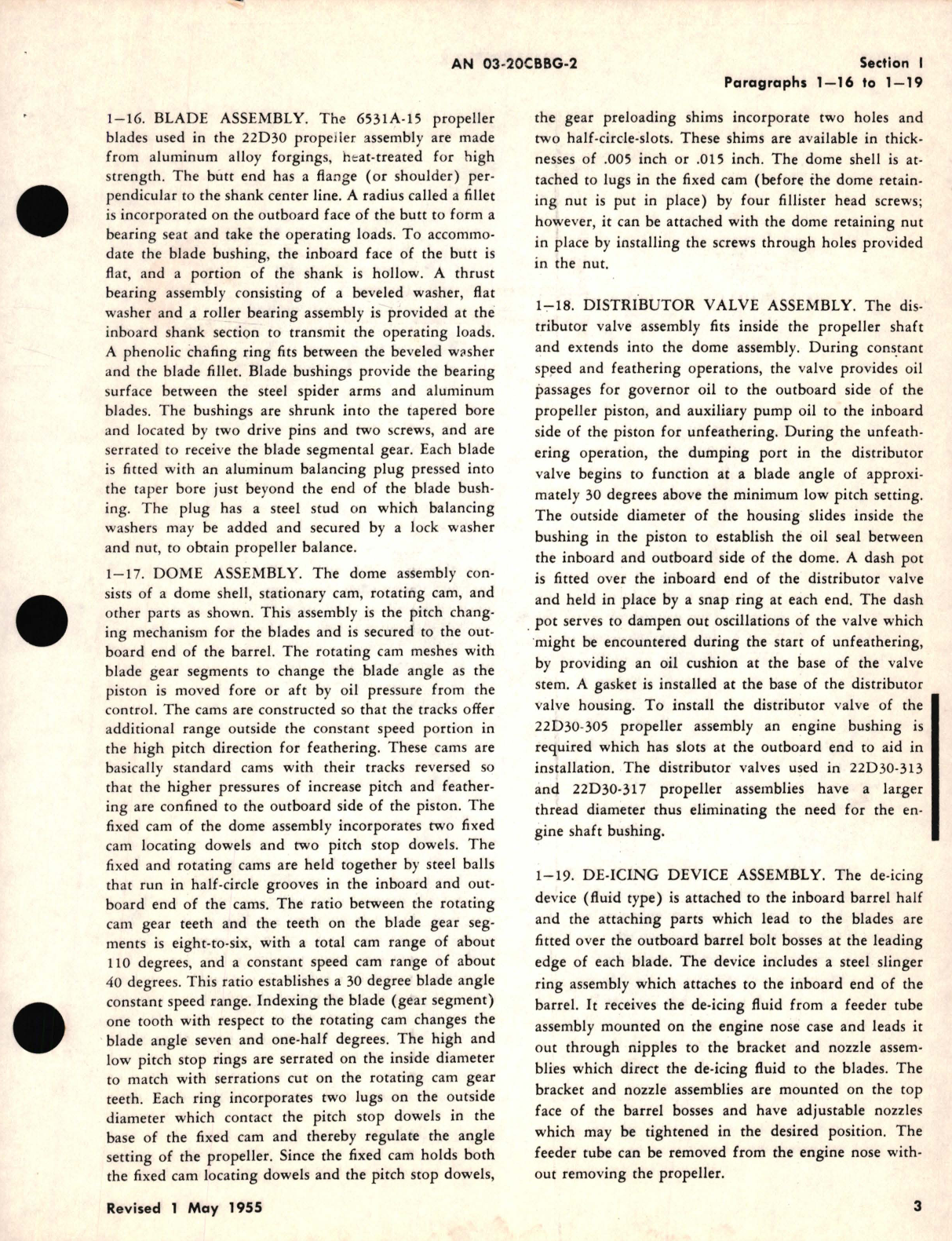 Sample page 9 from AirCorps Library document: Overhaul Instructions for Propeller Assembly Model 22D30