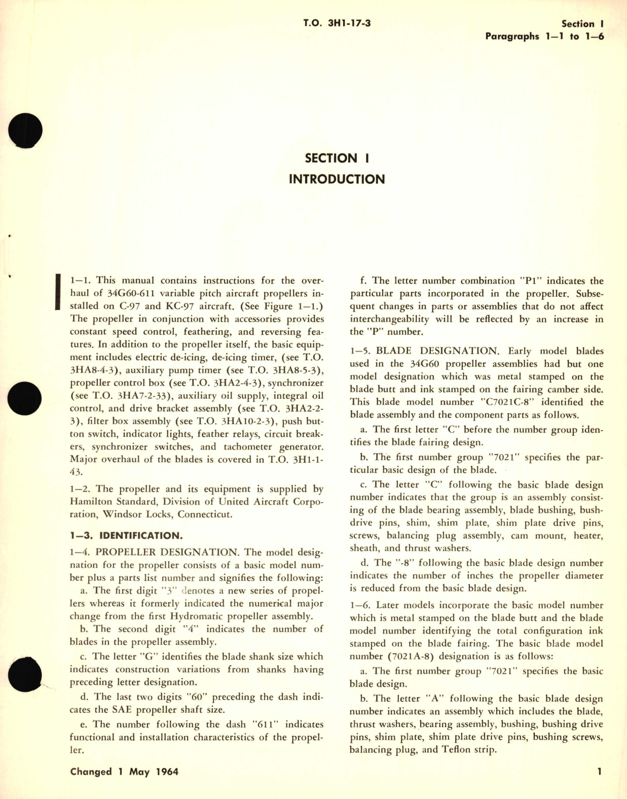 Sample page 5 from AirCorps Library document: Overhaul for Variable Pitch Aircraft Propeller Model No. 34G60-611 