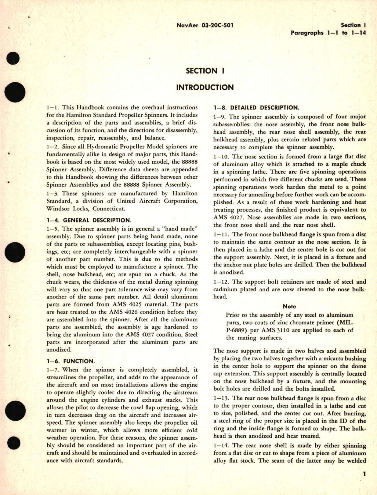 Sample page 5 from AirCorps Library document: Overhaul Instructions for Spinner Assembly Models 71608, 88844, 88850, 88855, 88888, 91097