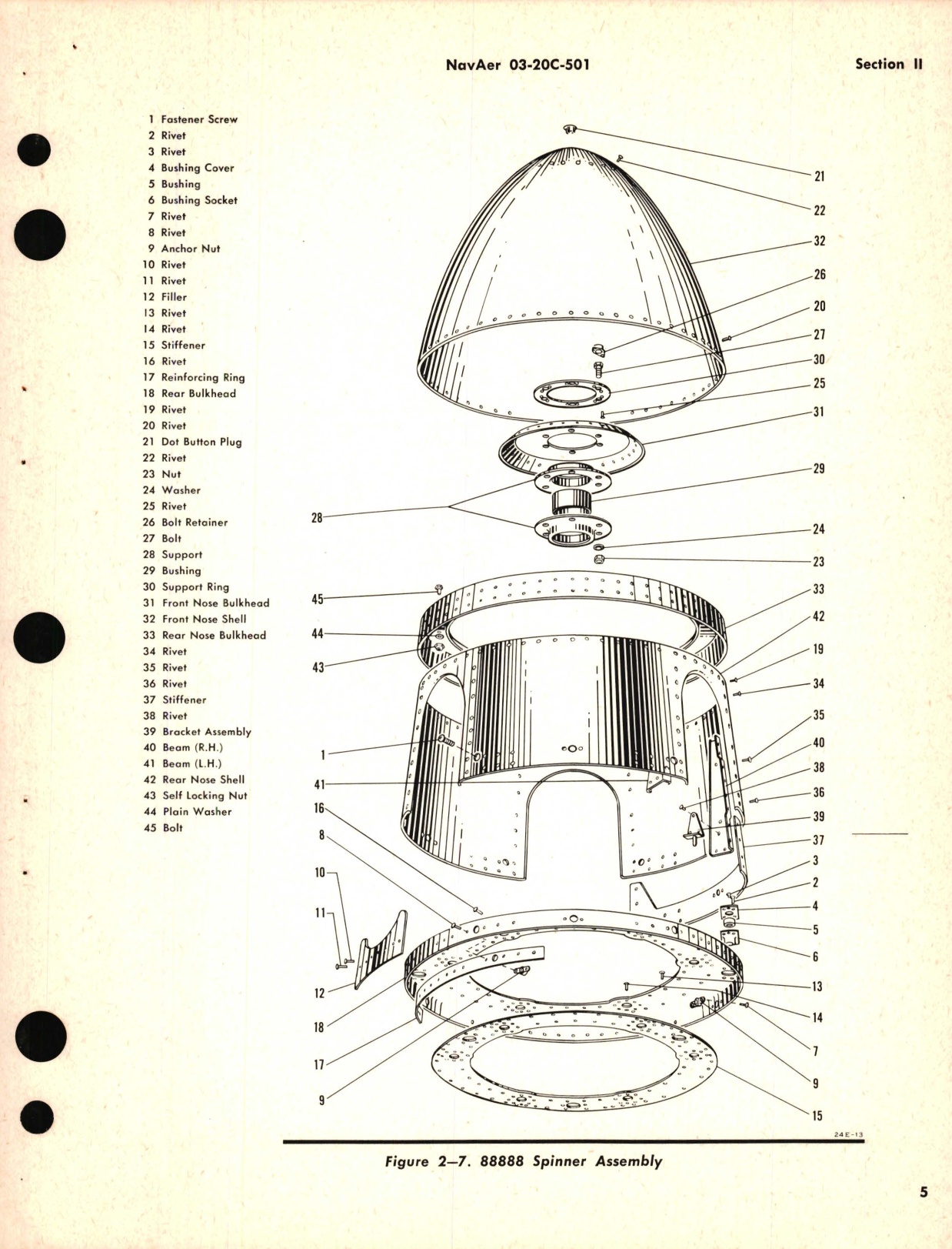 Sample page 9 from AirCorps Library document: Overhaul Instructions for Spinner Assembly Models 71608, 88844, 88850, 88855, 88888, 91097