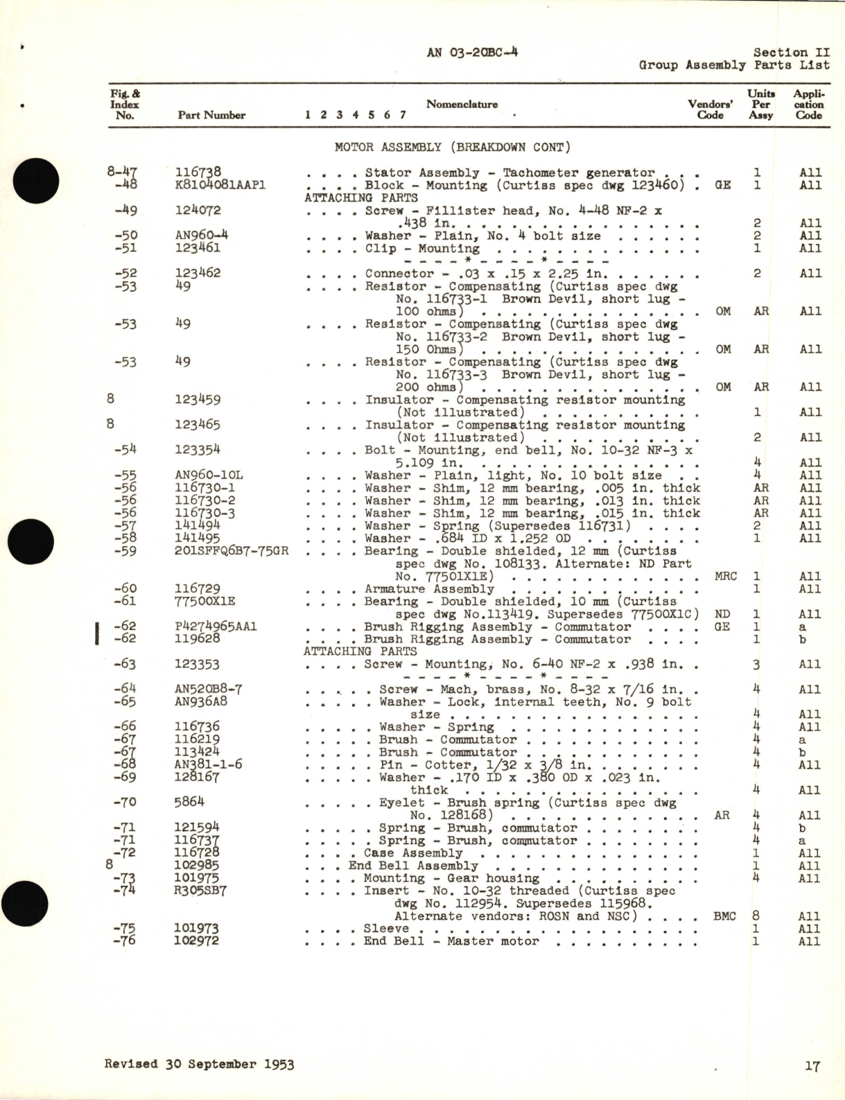 Sample page 5 from AirCorps Library document: Parts Catalog for Electric Propeller Control Systems 