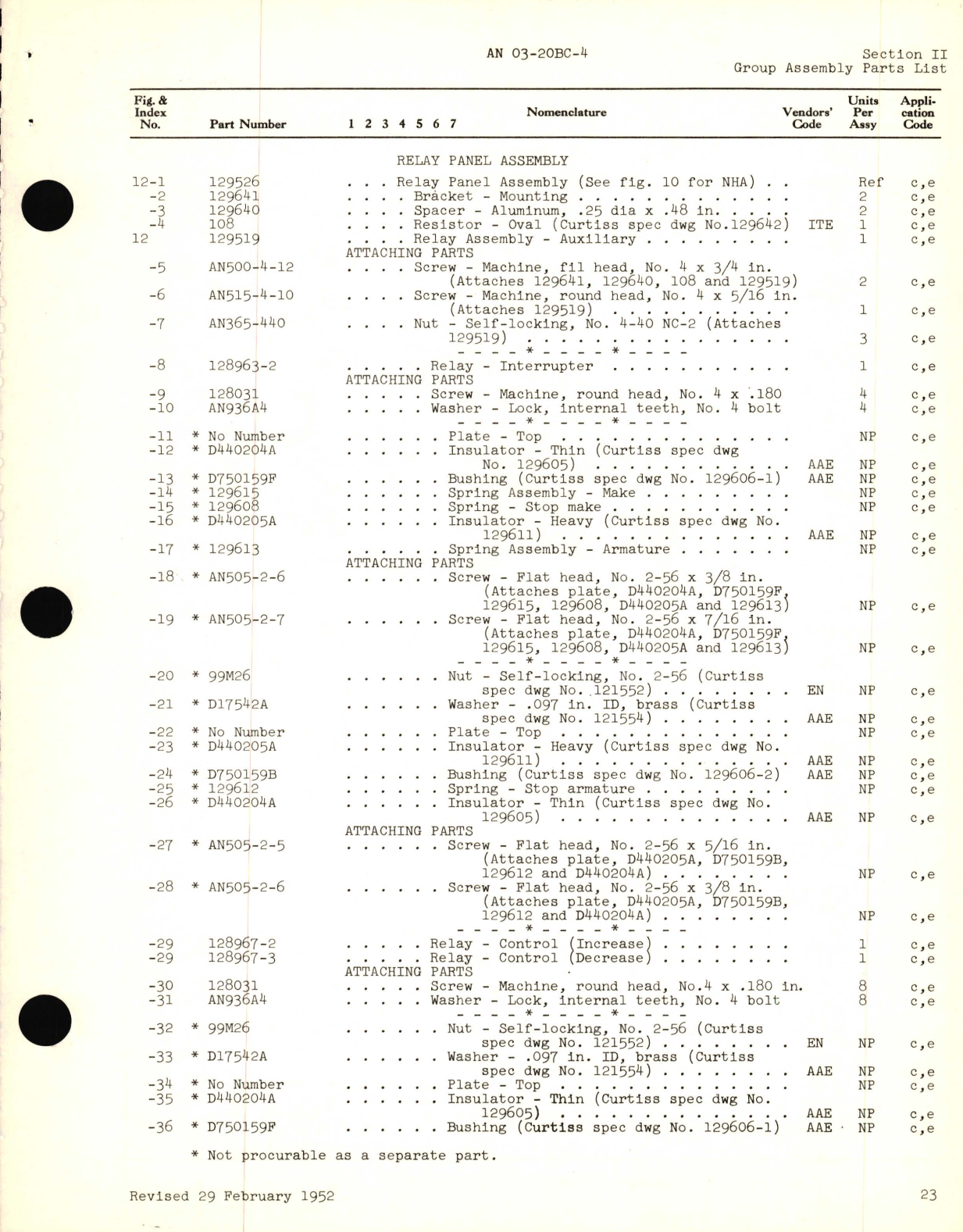 Sample page 7 from AirCorps Library document: Parts Catalog for Electric Propeller Control Systems 