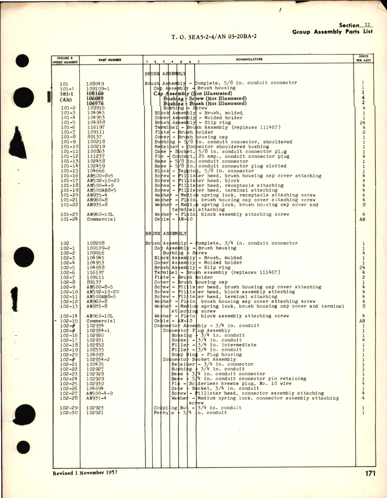 Sample page 3 from AirCorps Library document: Parts Catalog for Electric Propeller Governor and Propeller Control 