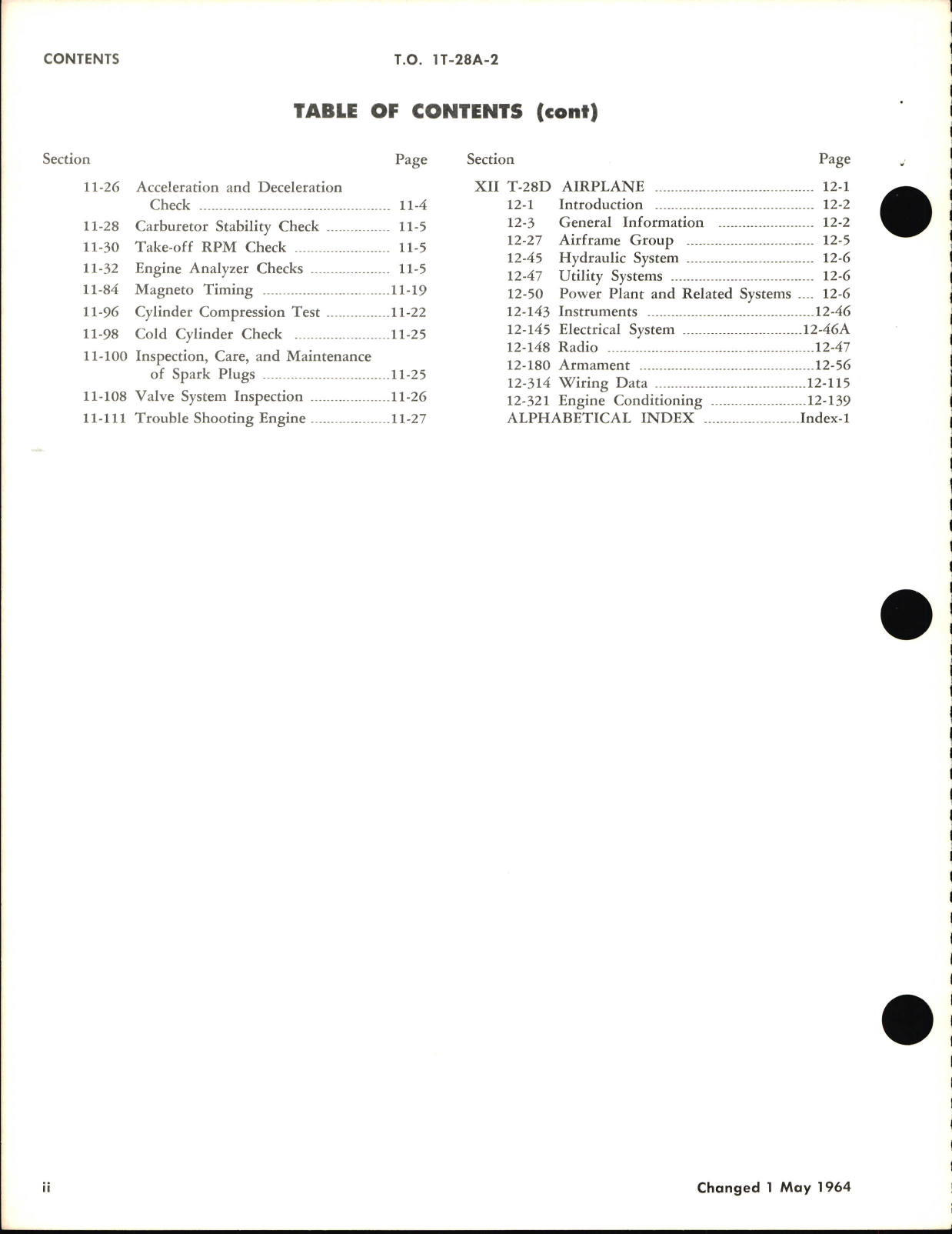 Sample page 6 from AirCorps Library document: Maintenance Manual for T-28A and T-28D