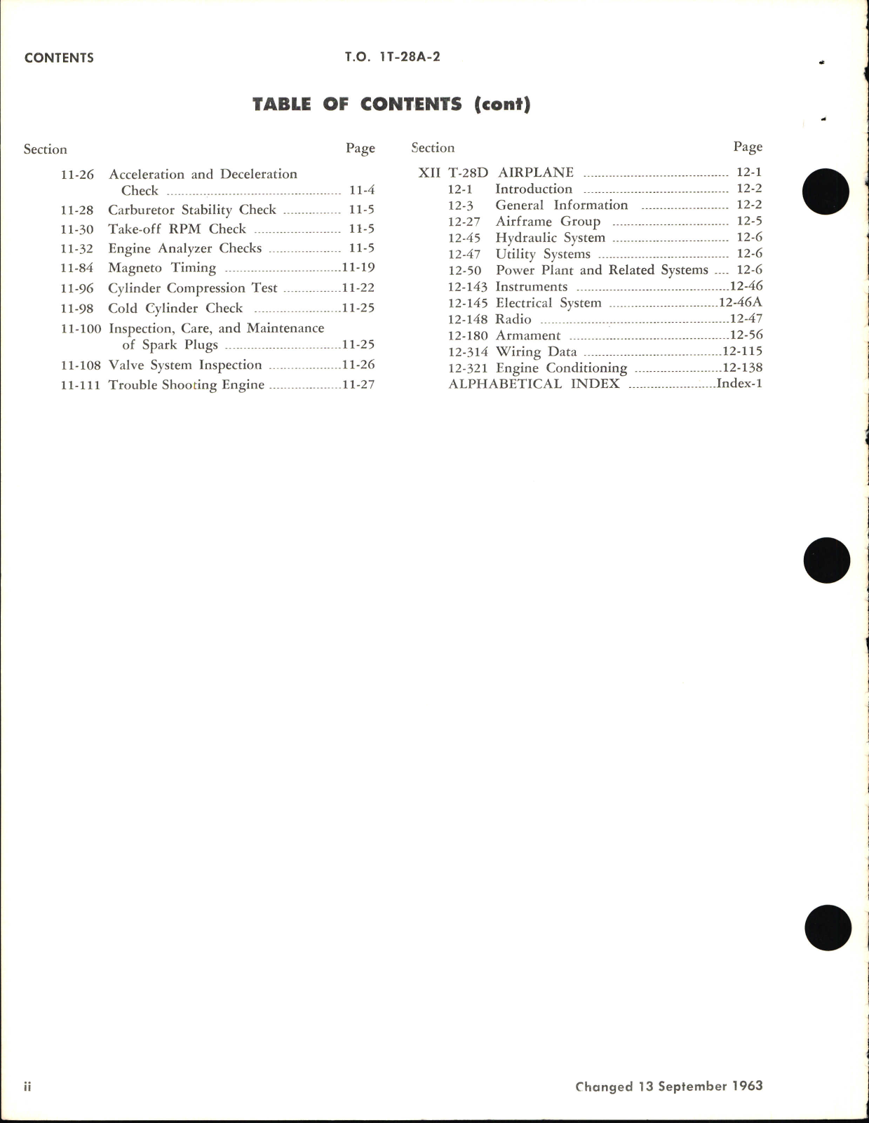 Sample page 6 from AirCorps Library document: Maintenance Manual for T-28A and T-28D