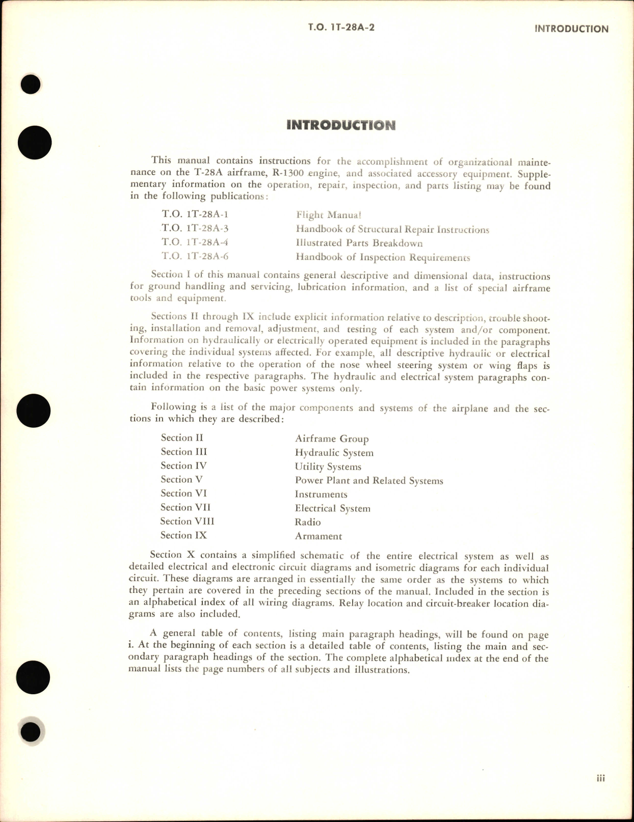 Sample page 7 from AirCorps Library document: Maintenance Manual for T-28A and T-28D
