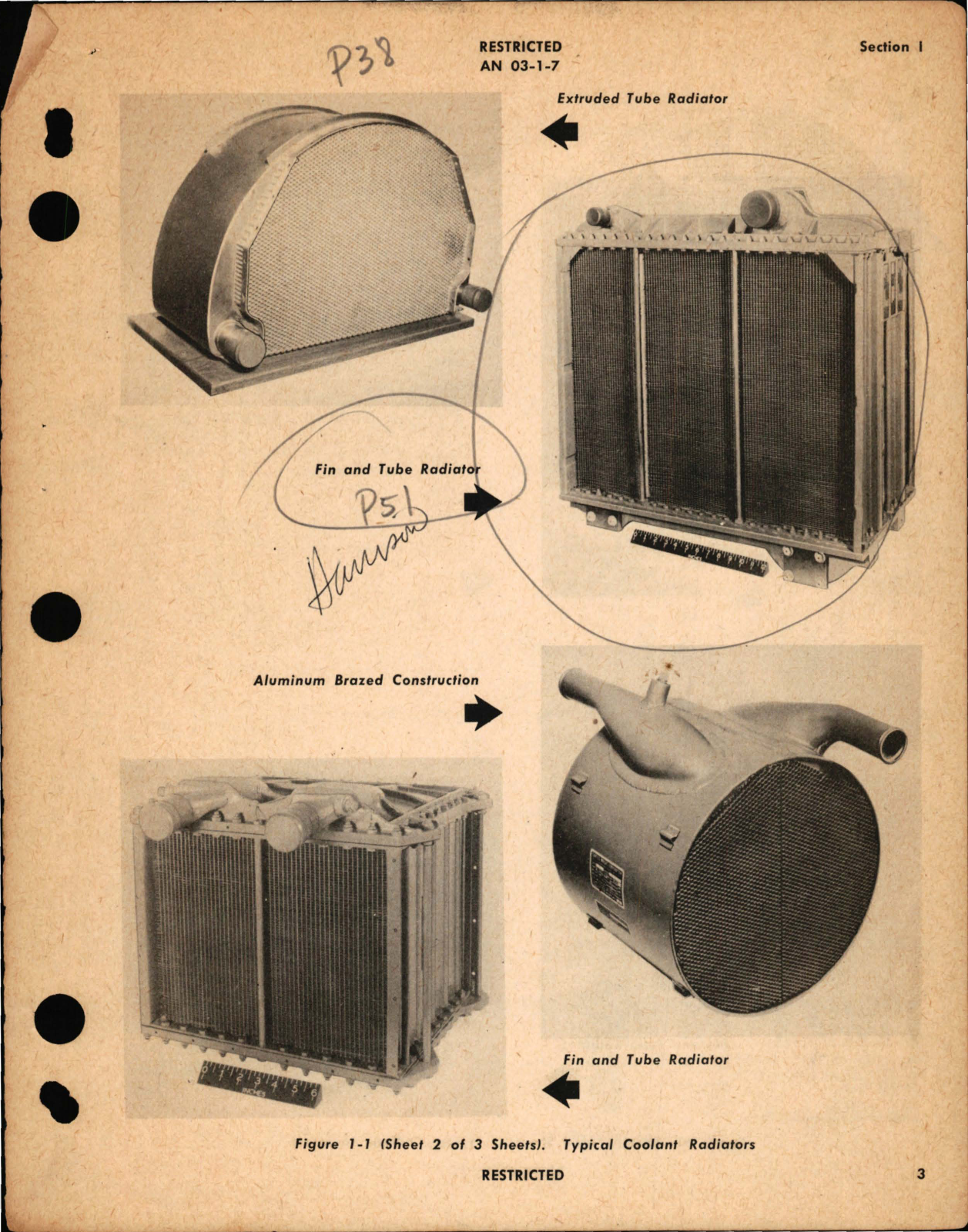 Sample page 7 from AirCorps Library document: Operation, Service and Overhaul Instructions for Aircraft Radiators