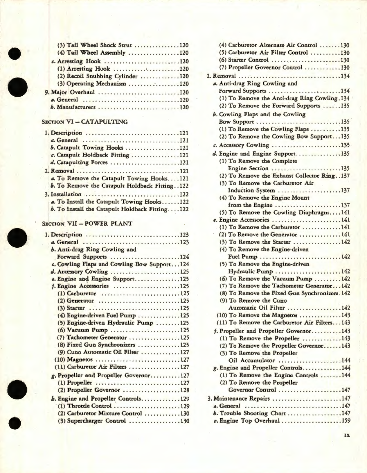 Sample page 9 from AirCorps Library document: Instructions for the Erection and Maintenance of the Model SBD-5 Airplane