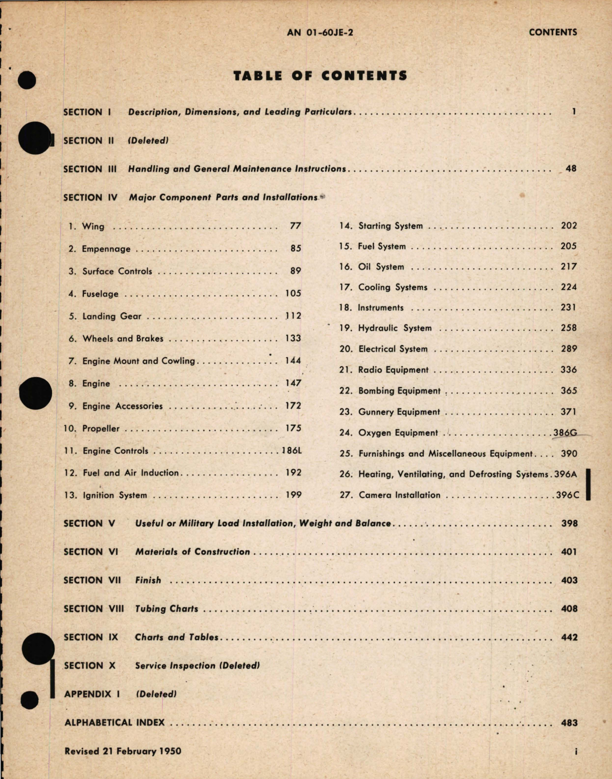 Sample page 5 from AirCorps Library document: Erection and Maintenance Instructions for USAF Series F-51D, F-51M, ZF-5K Aircraft