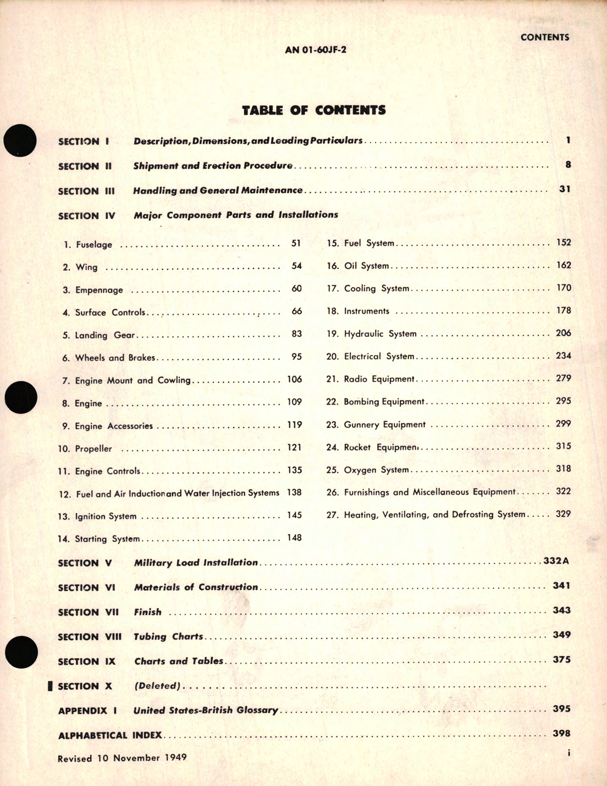 Sample page 7 from AirCorps Library document: Erection and Maintenance Instructions for USAF Series F-51H-1, F-51H-5, F-51H10 Aircraft