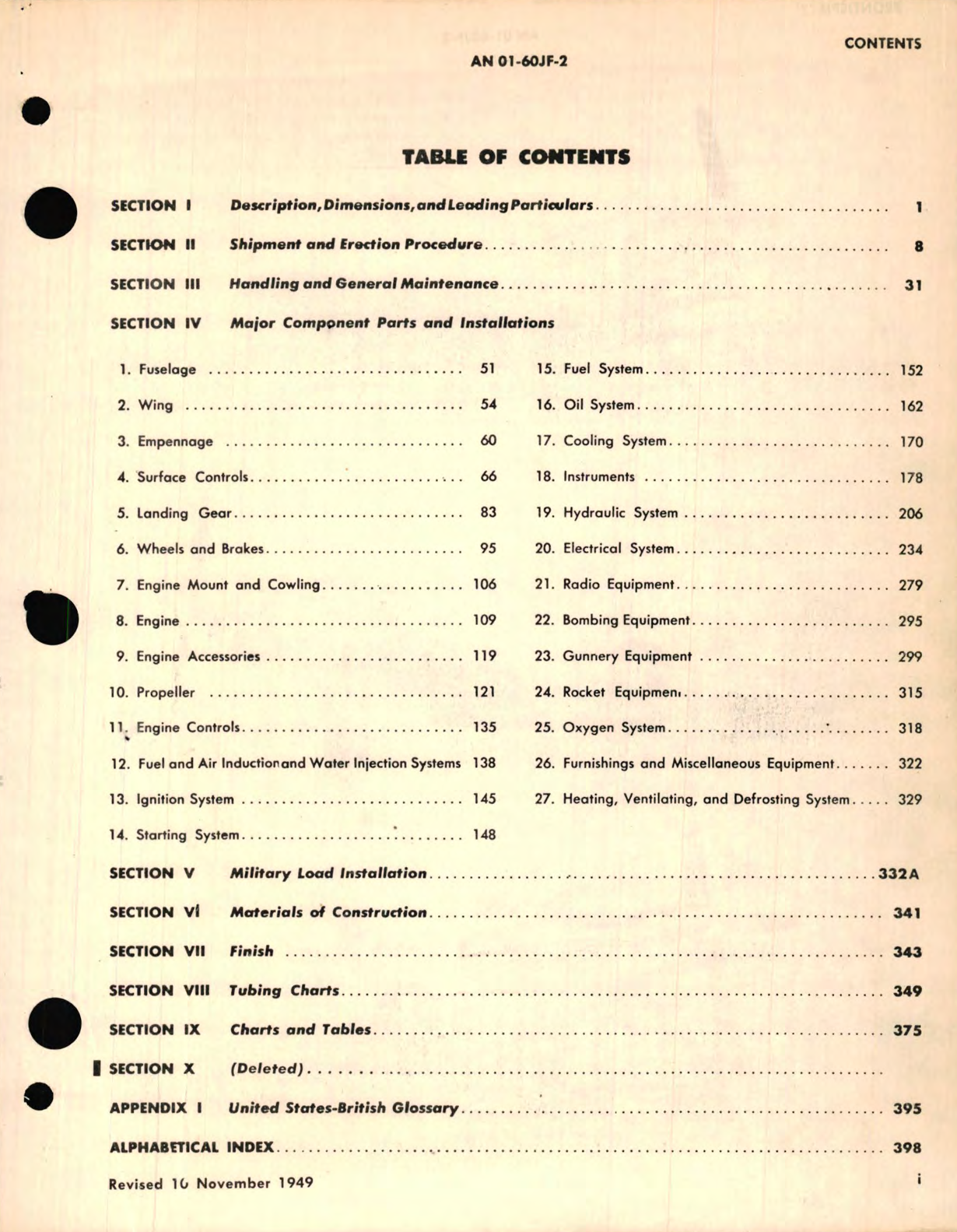 Sample page 5 from AirCorps Library document: Erection and Maintenance Instructions for USAF Series F-51H1, F-51H-5, F-51H-10 Aircraft