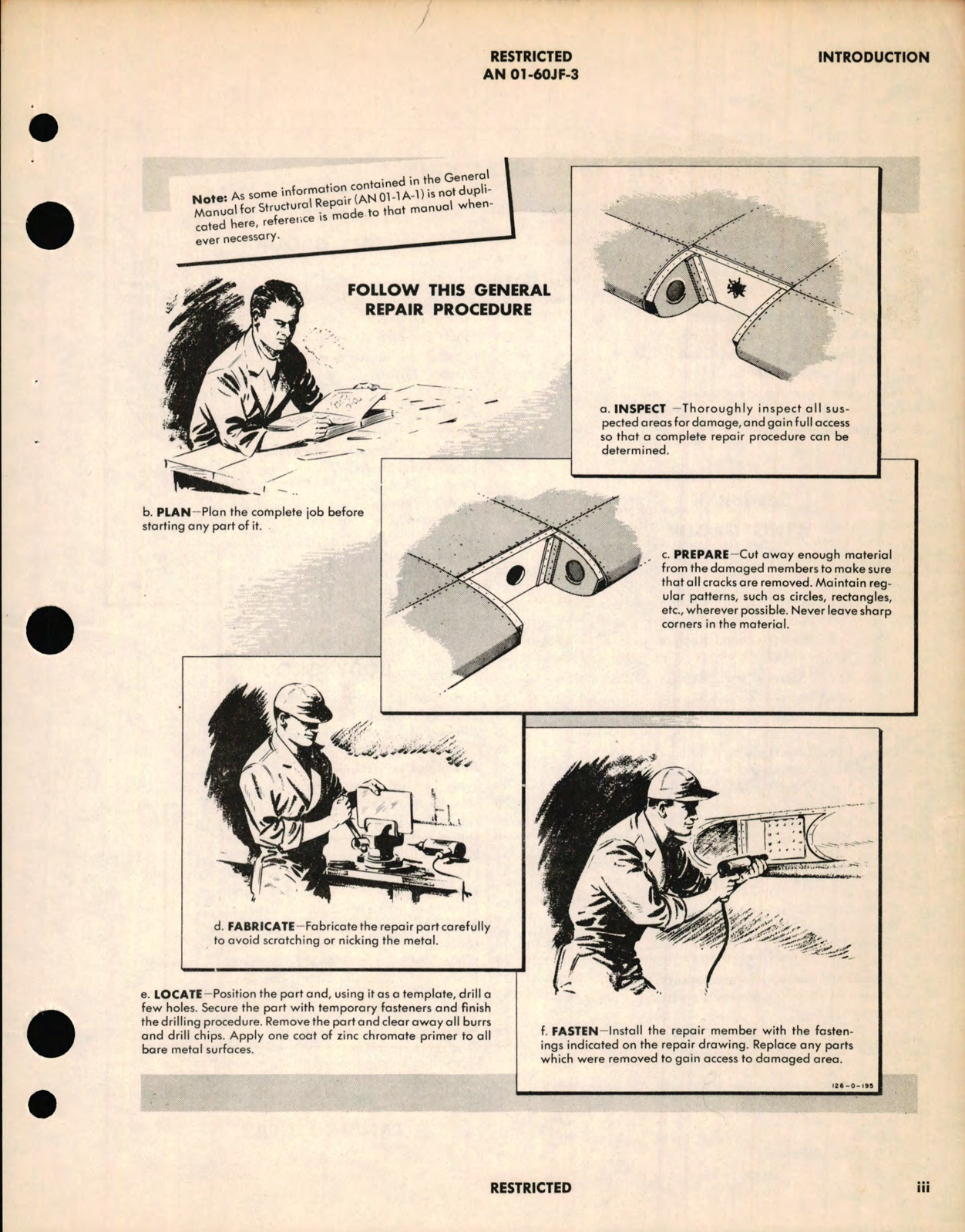 Sample page 5 from AirCorps Library document: Structural Repair Instructions for Airplane Army Model P-51H