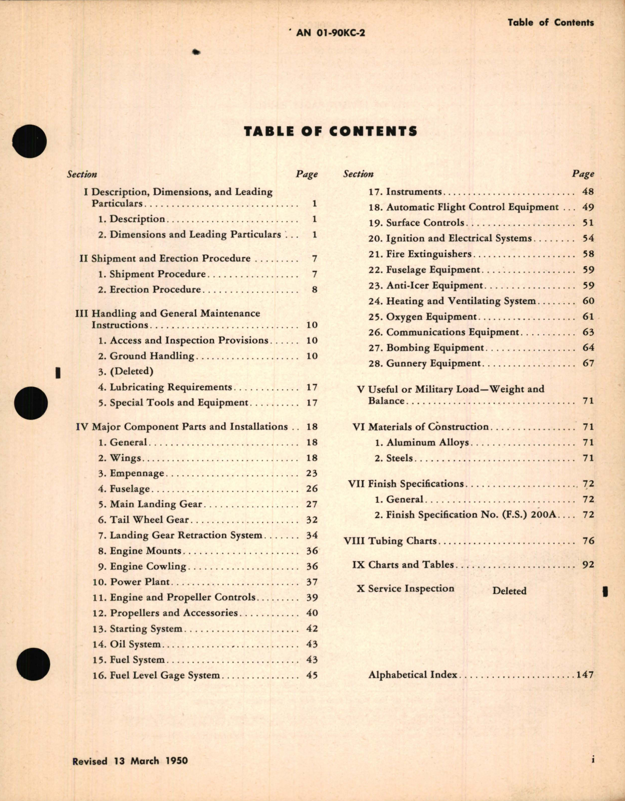 Sample page 3 from AirCorps Library document: Erection and Maintenance Instructions for USAF Model T-11 Navy Model SNB-1 Aircraft