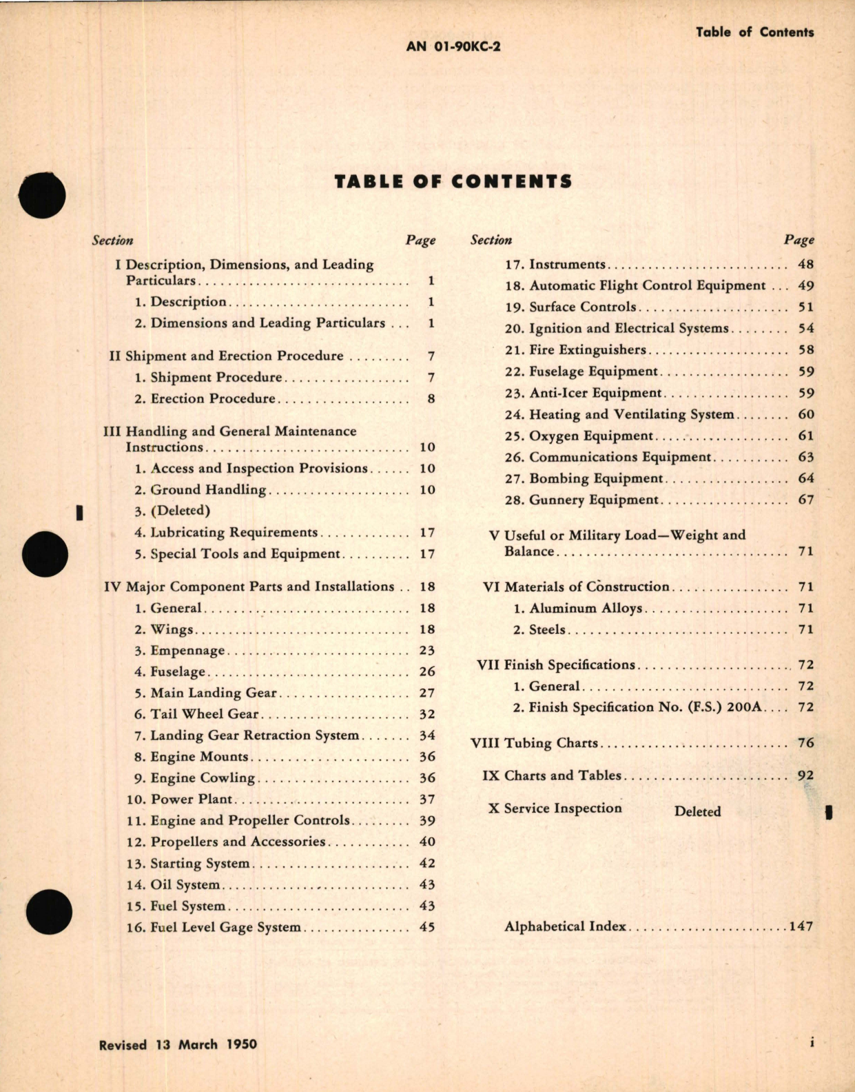 Sample page 3 from AirCorps Library document: Erection and Maintenance Instructions for USAF Model T-11 Navy Model SNB-1 Aircraft