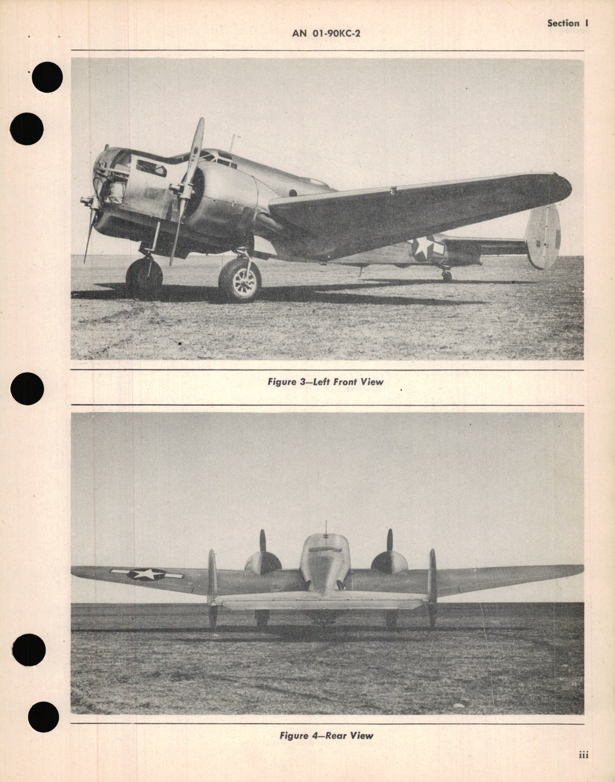 Sample page 5 from AirCorps Library document: Erection and Maintenance Instructions for USAF Model T-11 Navy Model SNB-1 Aircraft