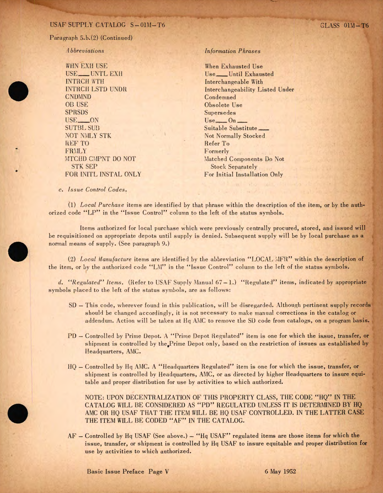 Sample page 5 from AirCorps Library document: Supply Catalog - Parts for North American T-6 Aircraft