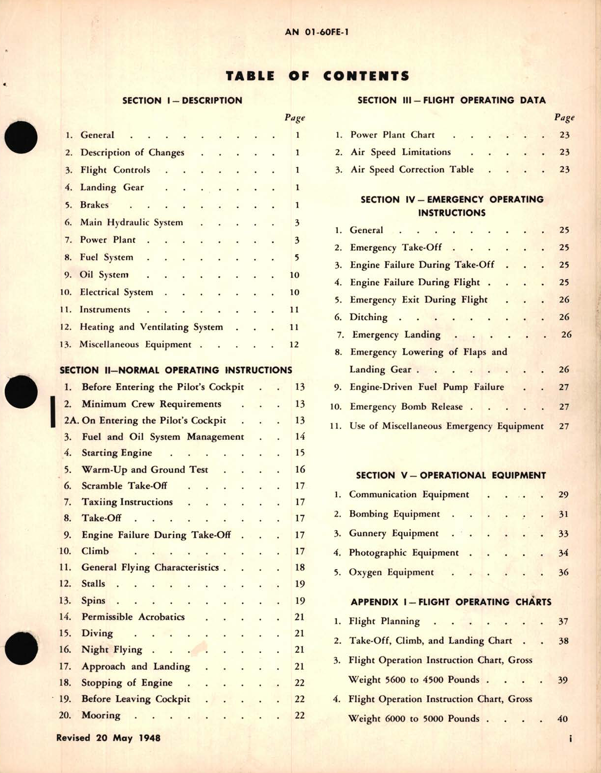 Sample page 5 from AirCorps Library document: Flight Operating Instructions for USAF Series T-6C Navy Model SNJ-4 Aircraft