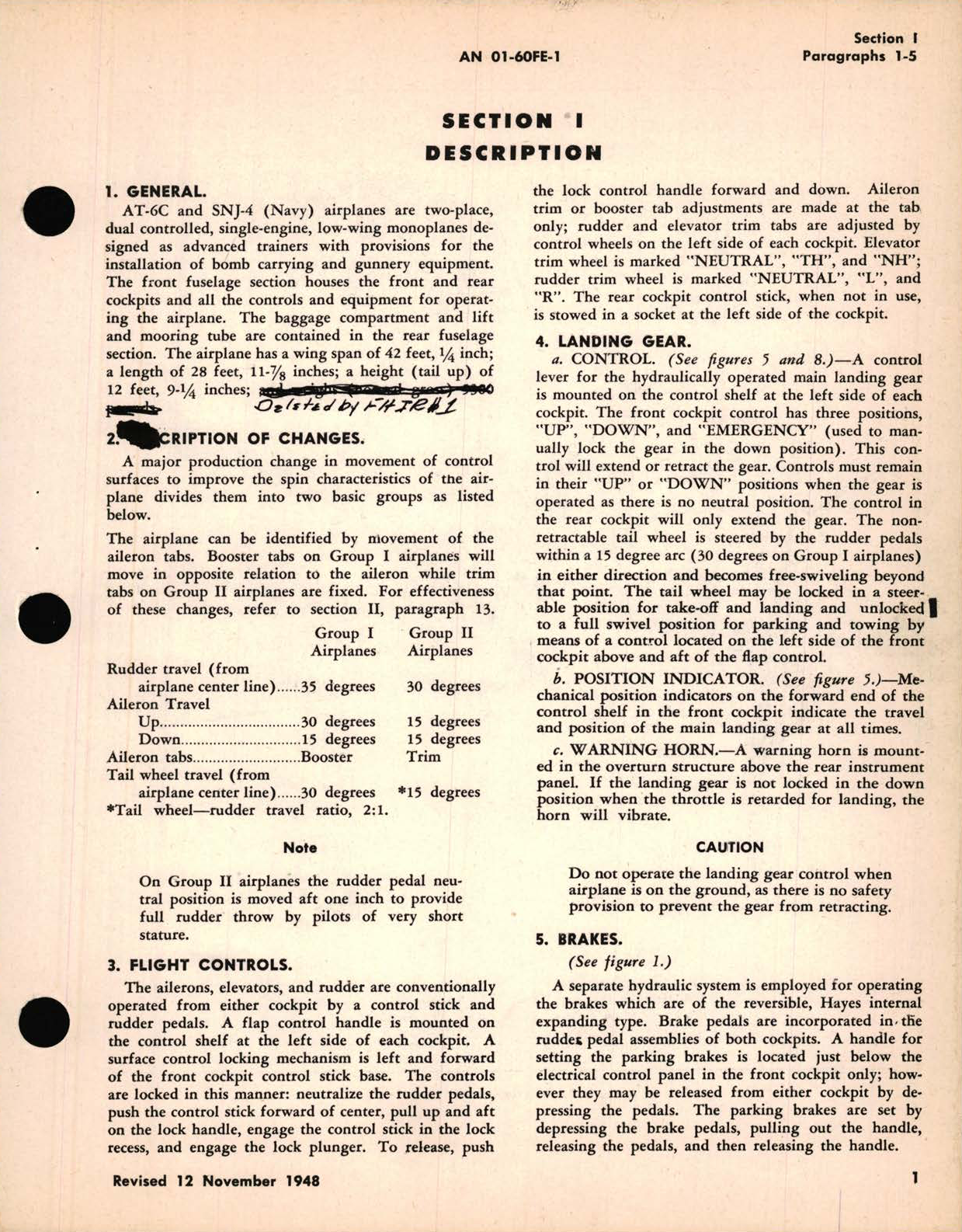 Sample page 7 from AirCorps Library document: Flight Operating Instructions for USAF Series T-6C Navy Model SNJ-4 Aircraft