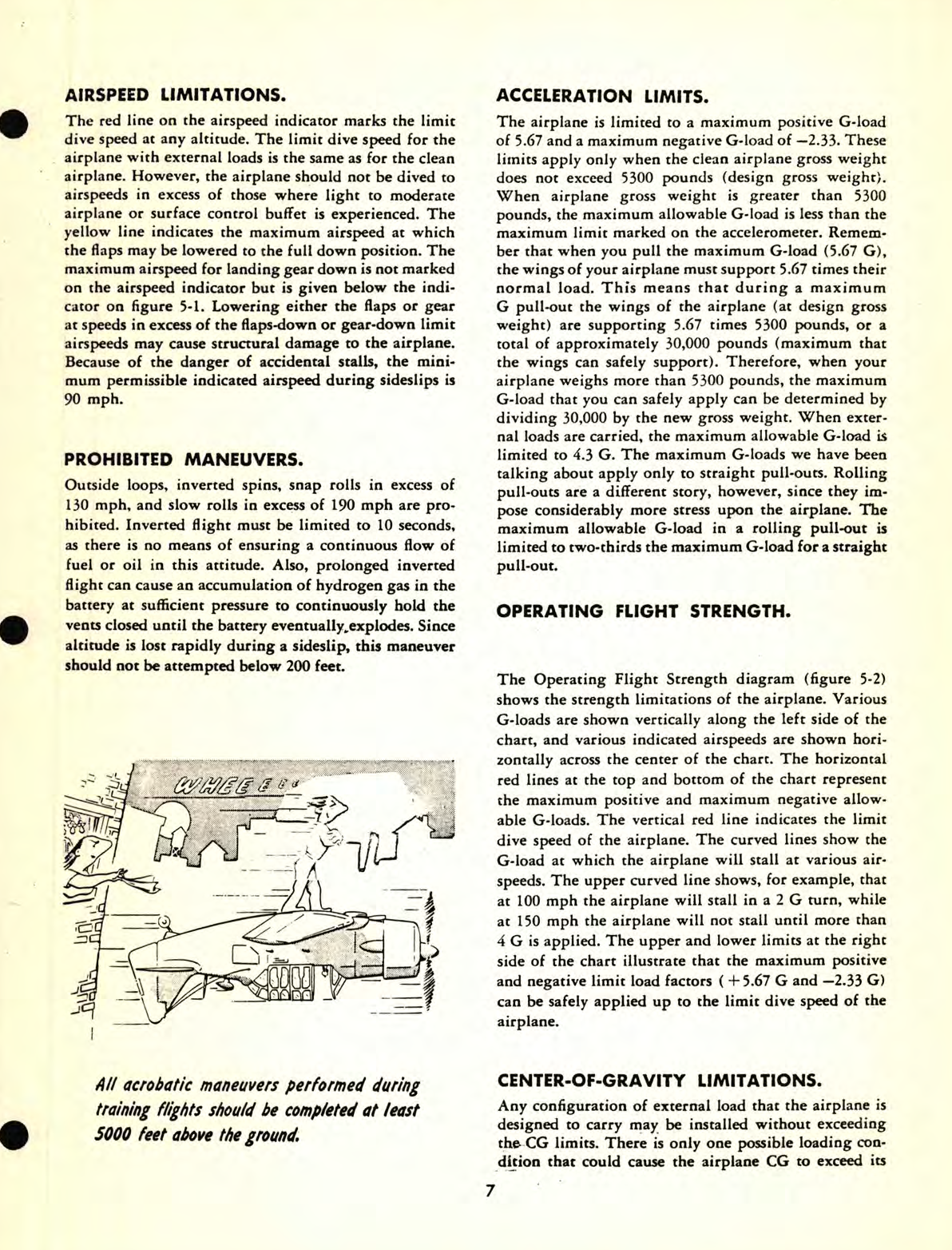 Sample page 9 from AirCorps Library document: T-6 (SNJ) Military Aerobatic Training Maneuvers Booklet