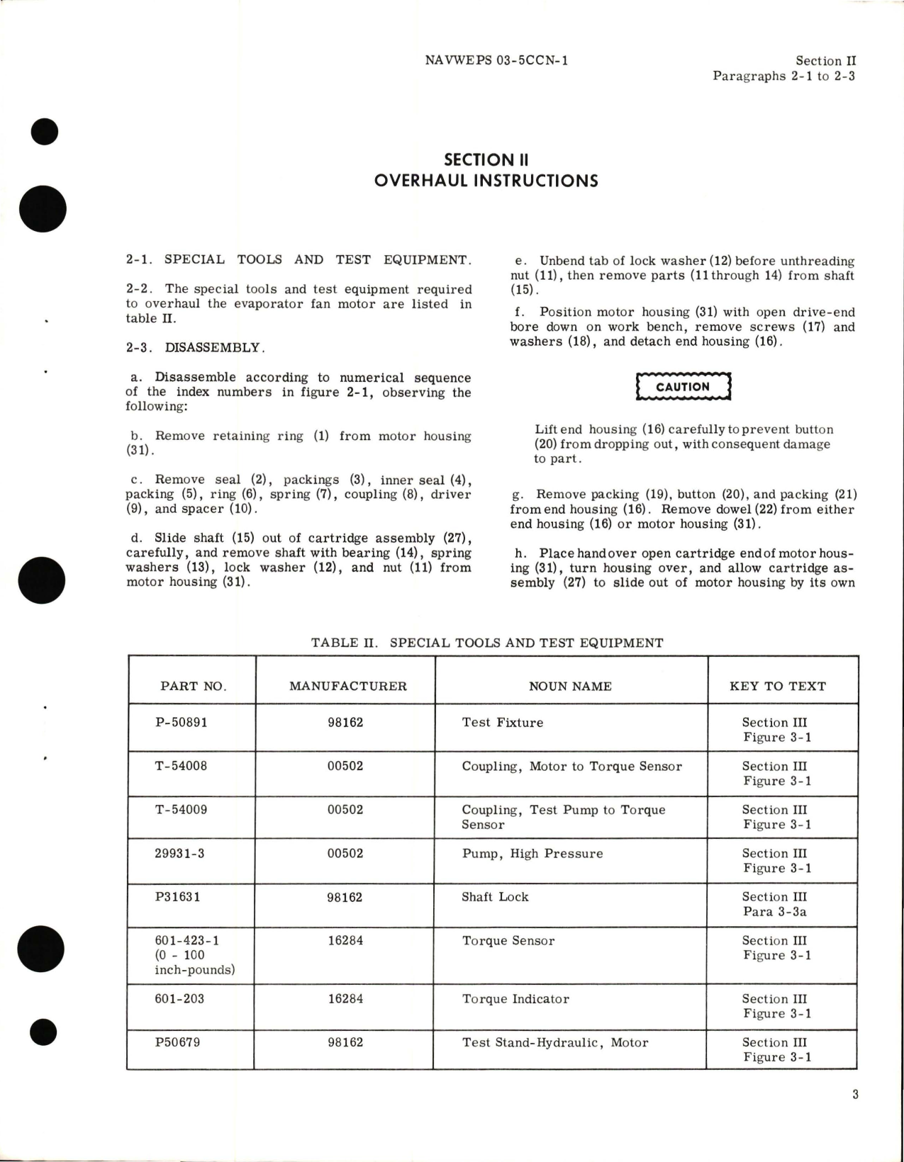 Sample page 5 from AirCorps Library document: Overhaul Instructions for  Evaporator Fan Motor - Part 70341