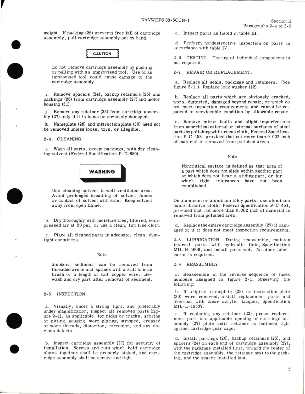 Sample page 7 from AirCorps Library document: Overhaul Instructions for  Evaporator Fan Motor - Part 70341