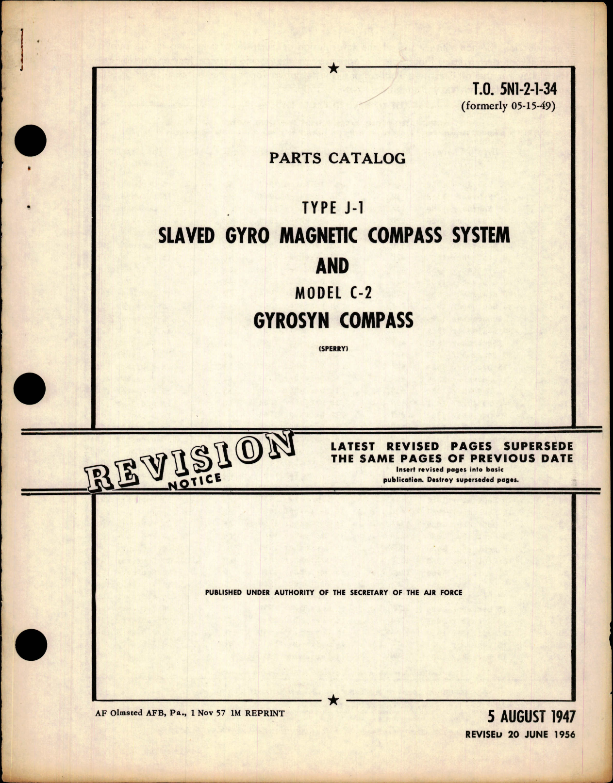 Sample page 5 from AirCorps Library document: Parts Catalog for Slaved Gyro Magnetic Compass System Type J-1, and Gyrosyn Compass Model C-2
