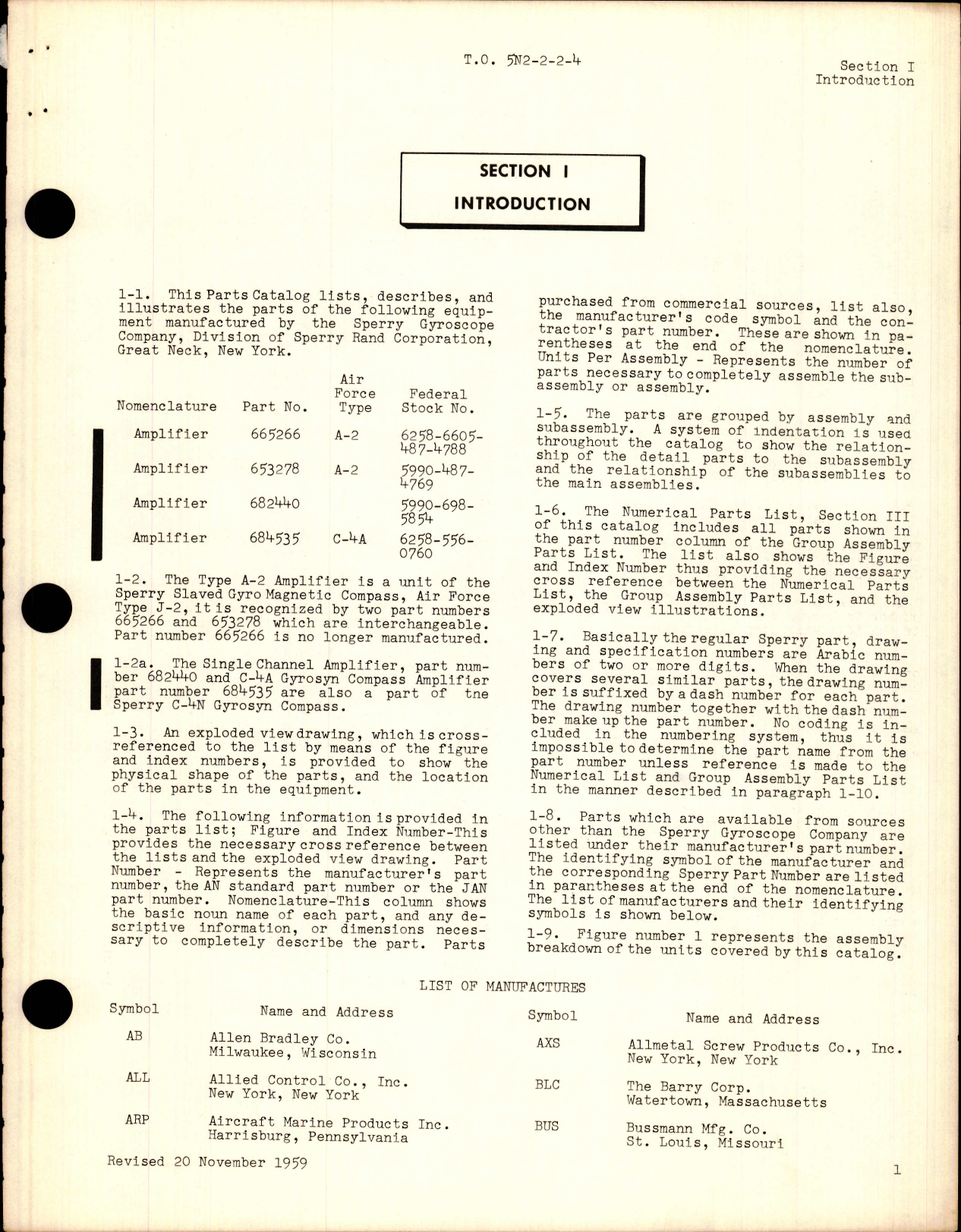 Sample page 5 from AirCorps Library document: Parts Catalog for Type A-2 Compass Amplifier, Single Channel Amplifier, and C-4A Gyrosyn Compass Amplifier