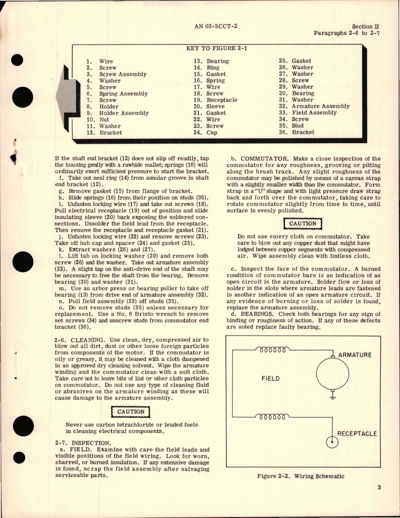 Sample page 5 from AirCorps Library document: Overhaul Instructions for Electric Motor Model I.S. 14098