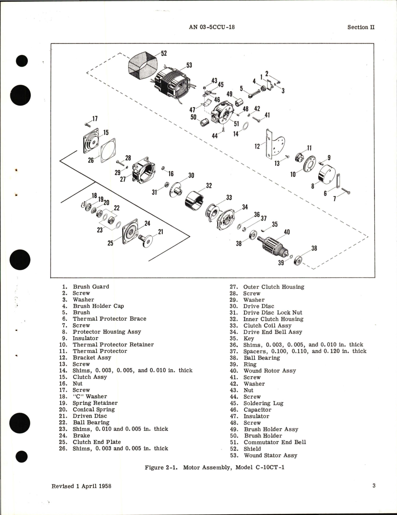 Sample page 7 from AirCorps Library document: Overhaul Instructions for Fractional Horsepower Electric Motors - C Frame Series 