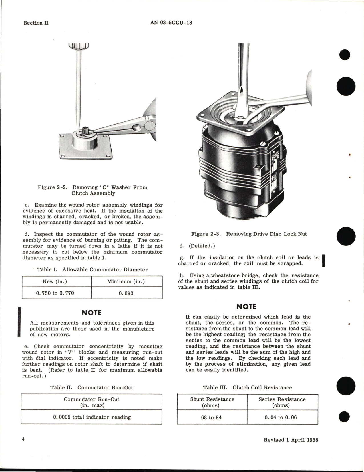Sample page 8 from AirCorps Library document: Overhaul Instructions for Fractional Horsepower Electric Motors - C Frame Series 