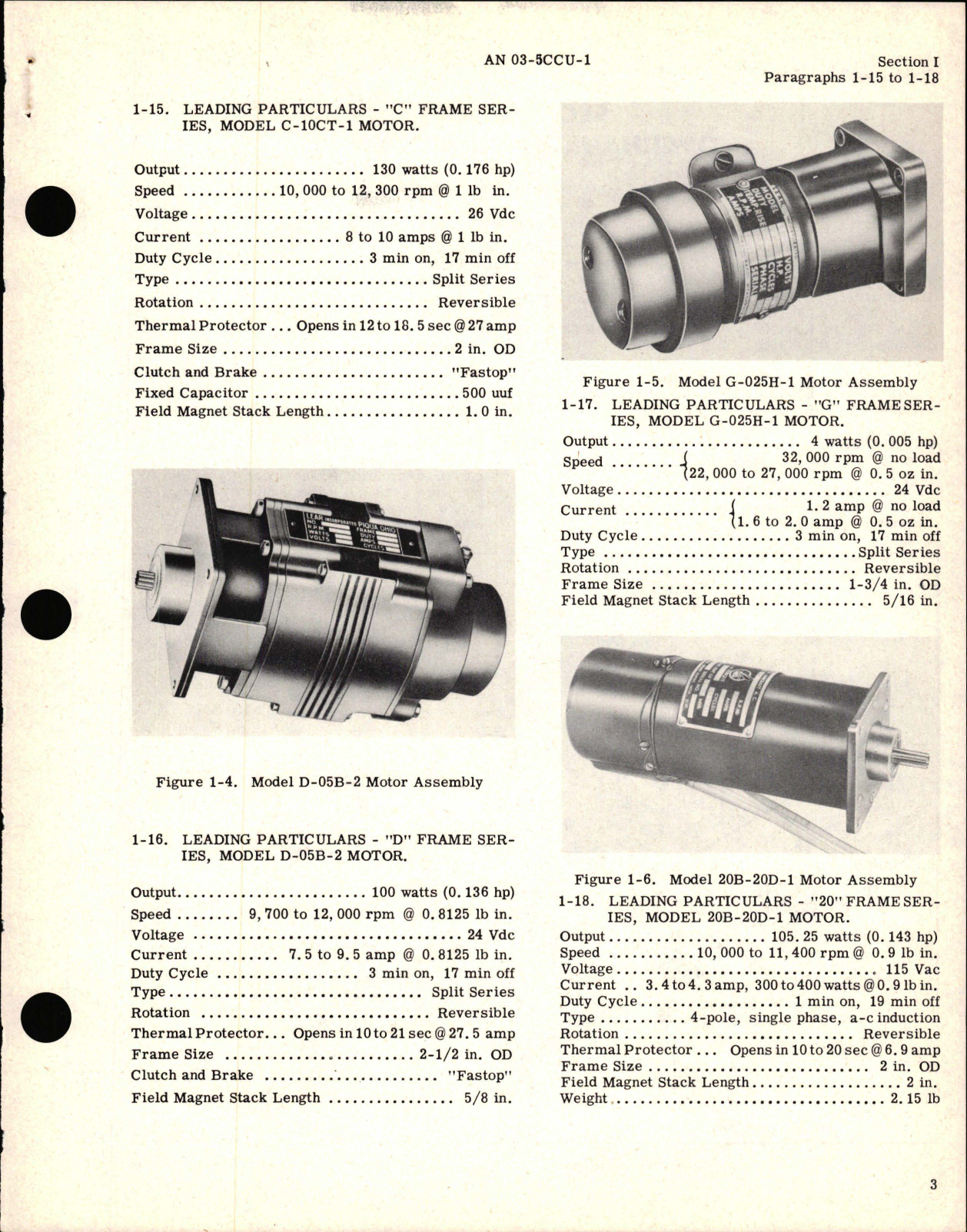 Sample page 5 from AirCorps Library document: Overhaul Instructions for Fractional Horsepower Motors 