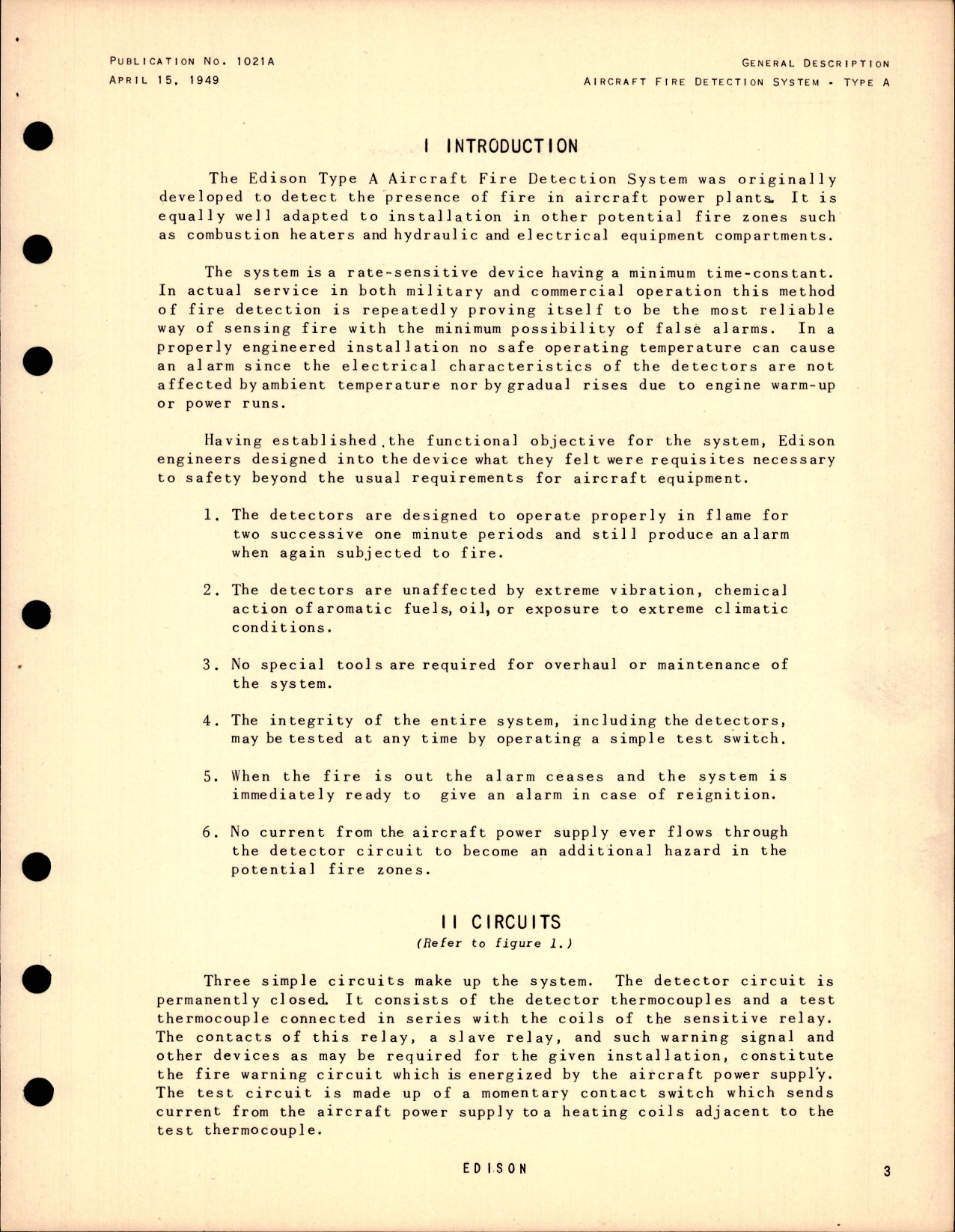 Sample page 5 from AirCorps Library document: Service Manual No. 502 for Aircraft Fire Detection System Type A