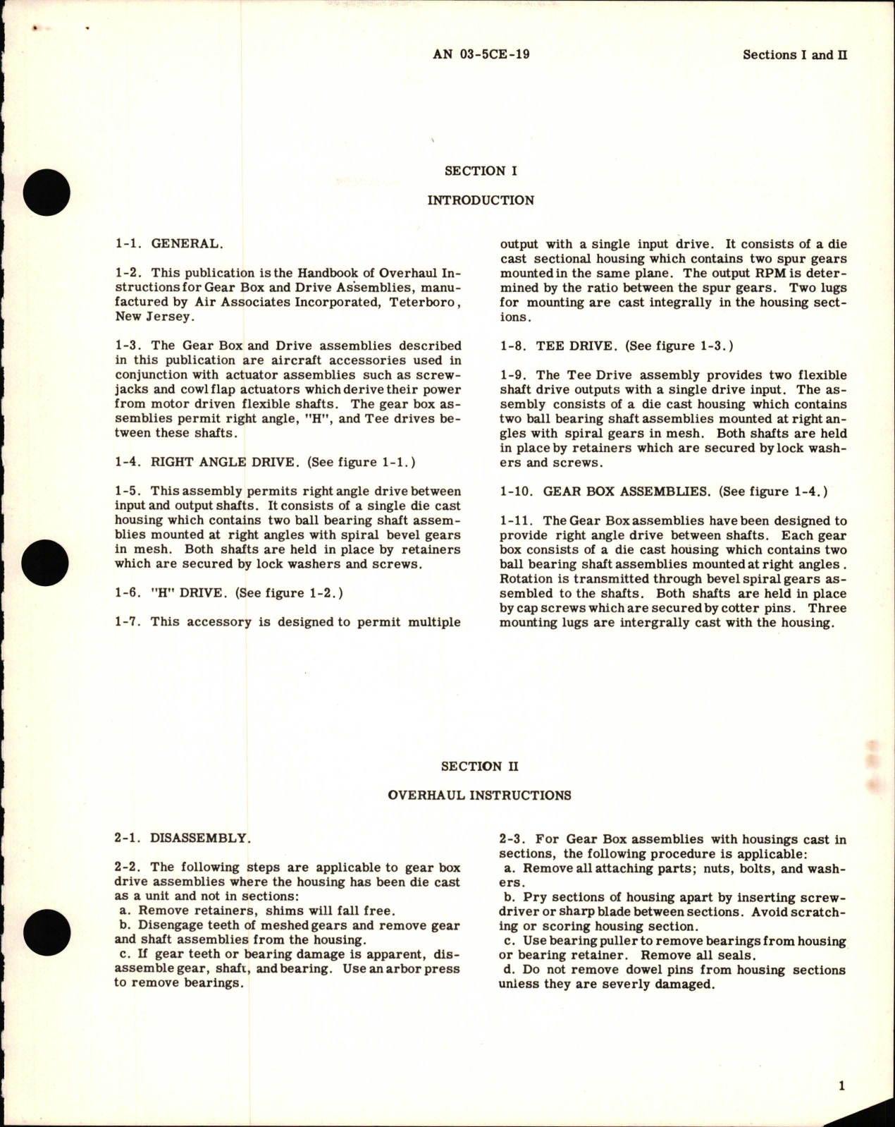 Sample page 5 from AirCorps Library document: Overhaul Instructions for Gear Box and Drive Assemblies