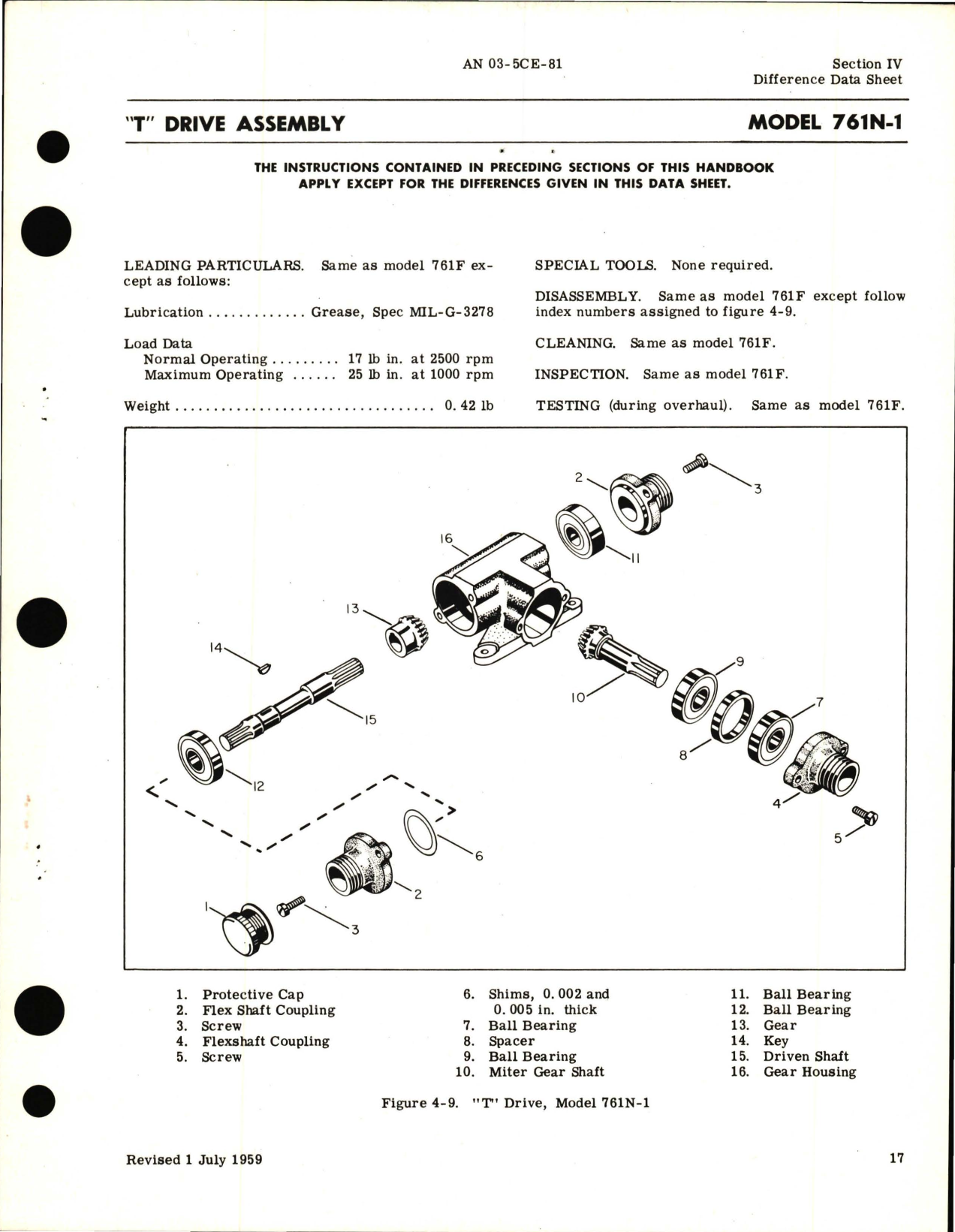 Sample page 7 from AirCorps Library document: Overhaul Instructions for T and H Drives