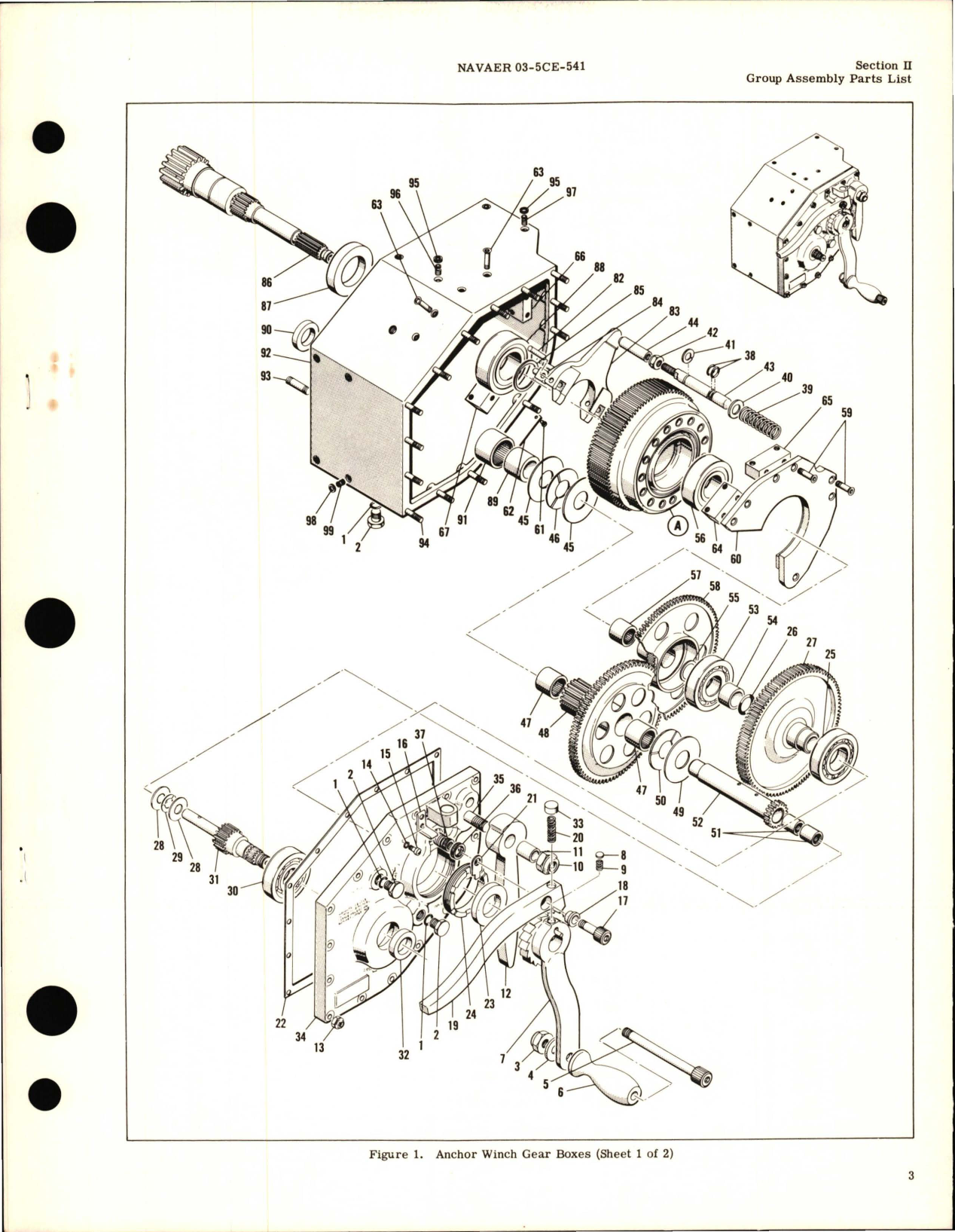 Sample page 5 from AirCorps Library document: Illustrated Parts Breakdown for Anchor Winch Gear Boxes - Part 5044-2 and 5044-3 