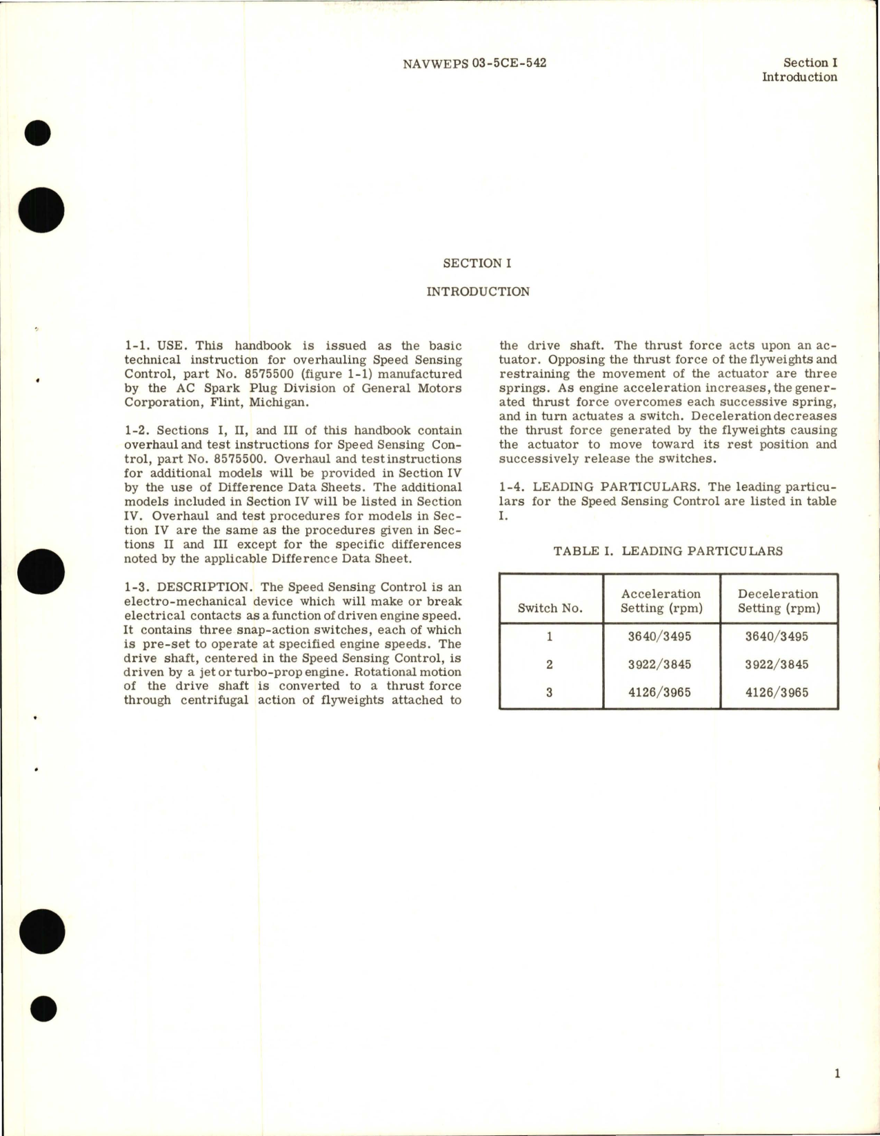 Sample page 5 from AirCorps Library document: Overhaul Instructions for Speed Sensing Control Assembly 8575500 