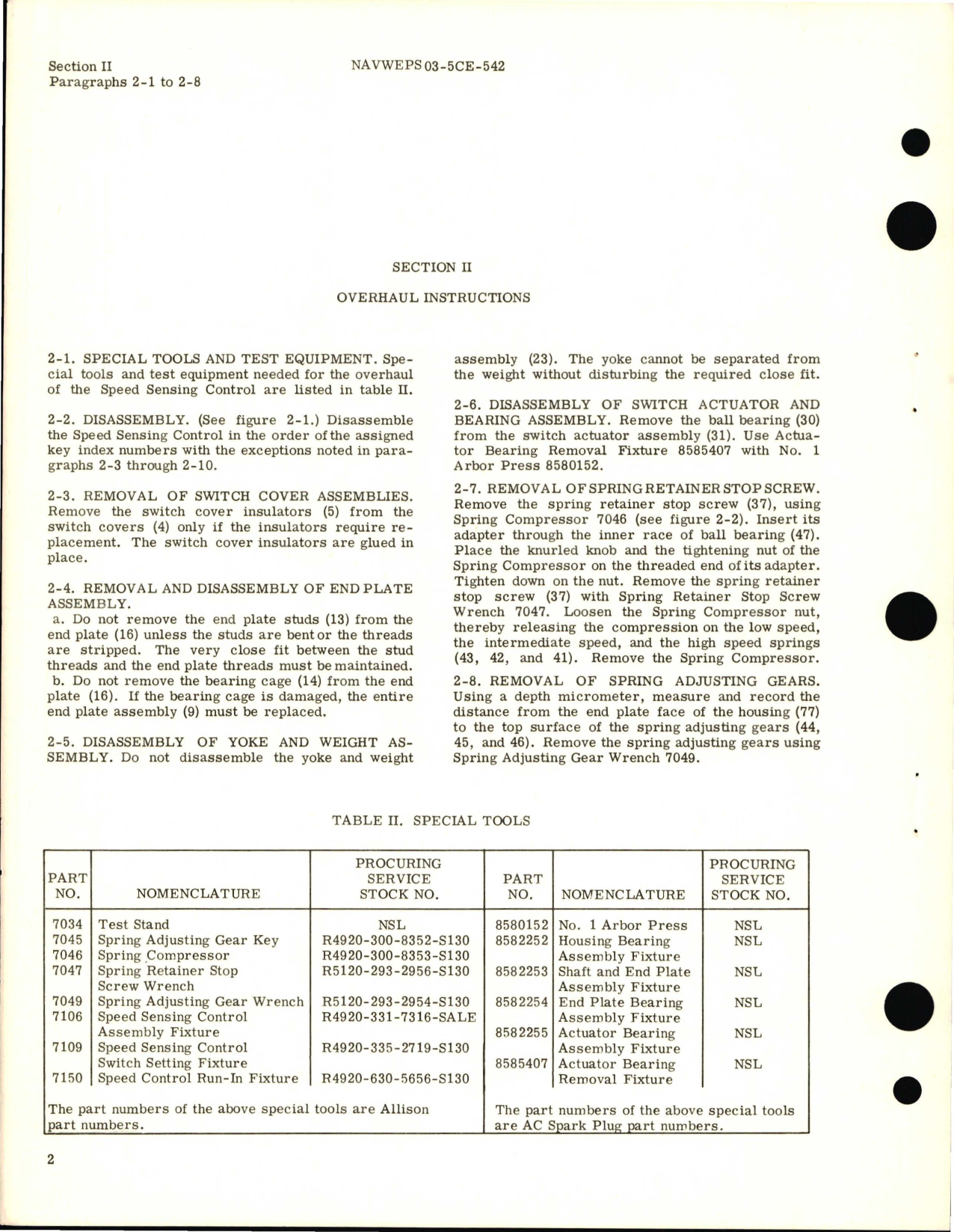 Sample page 6 from AirCorps Library document: Overhaul Instructions for Speed Sensing Control Assembly 8575500 