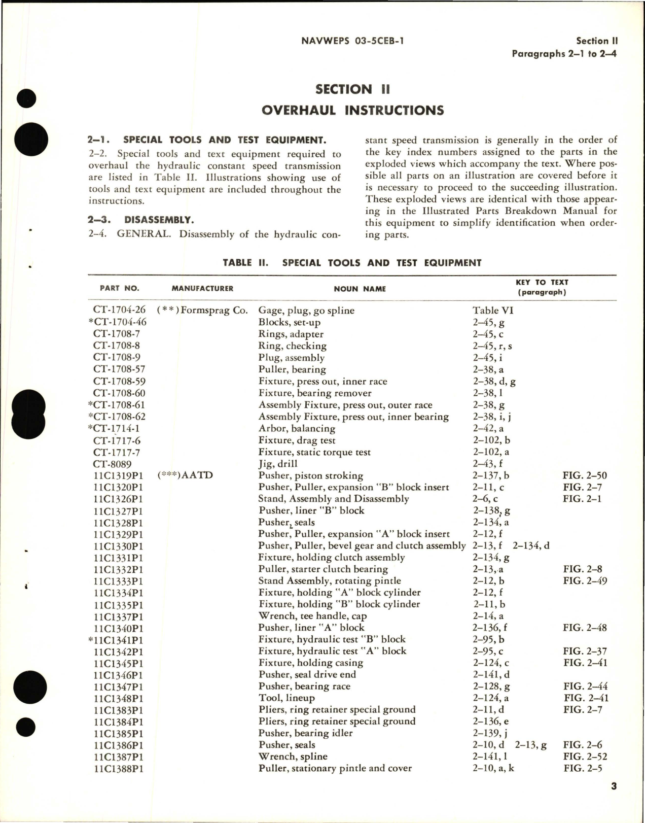 Sample page 7 from AirCorps Library document: Overhaul Instructions for Hydraulic Constant Speed Transmission - Model 2CLDG9A8