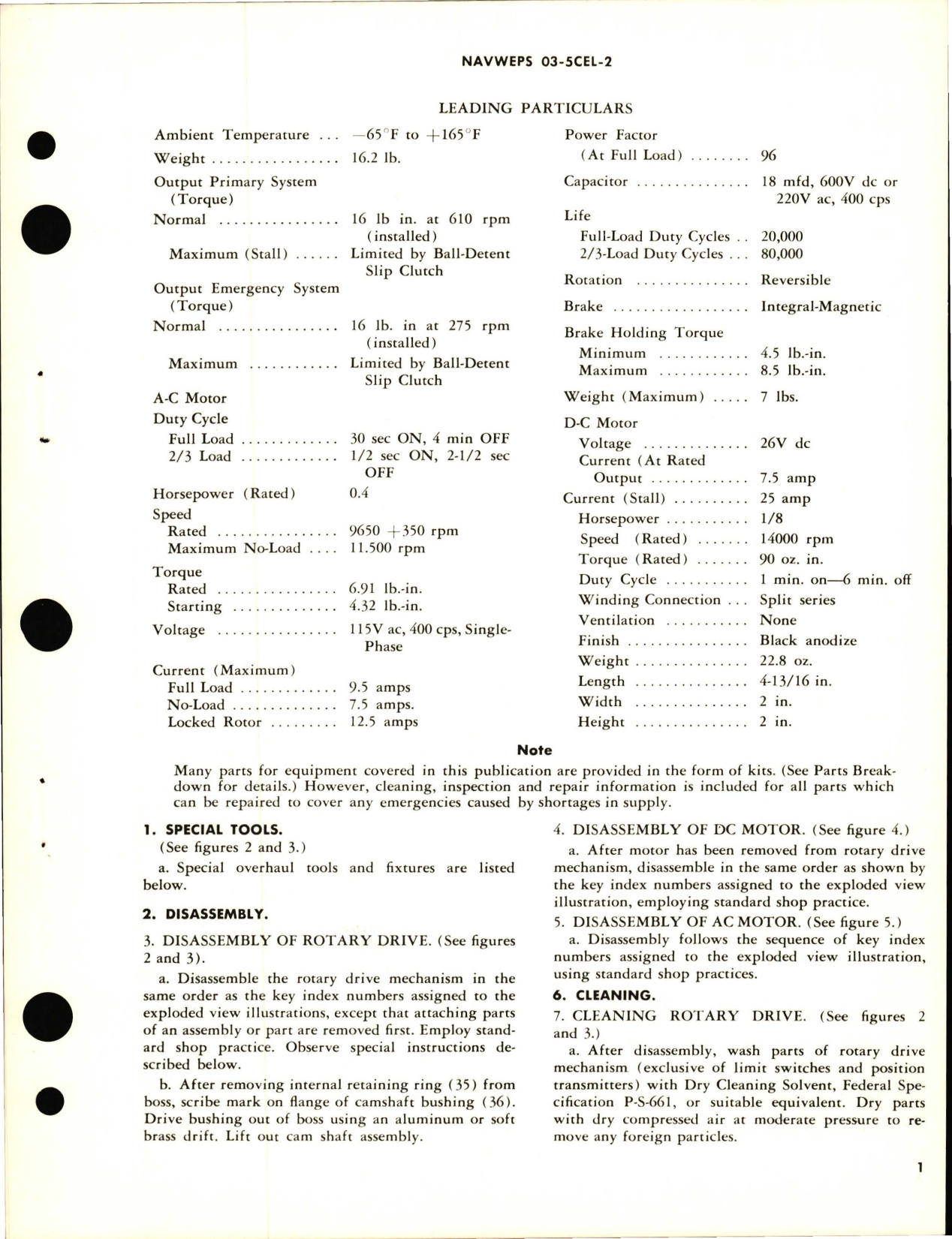 Sample page 5 from AirCorps Library document: Overhaul Instructions with Parts Breakdown for Gear Box, Motor Driven - Part A489-3