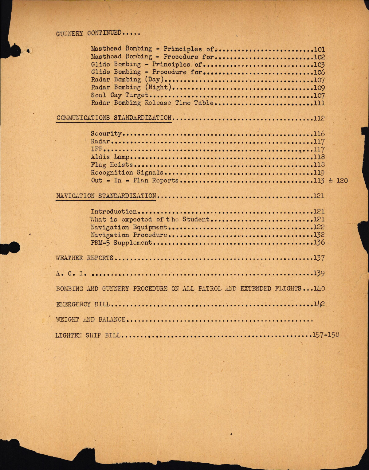 Sample page 5 from AirCorps Library document: Standardization Manual Prepared for VPB2, O.T.U. #3 at United States Naval Air Station at Banana River, Florida