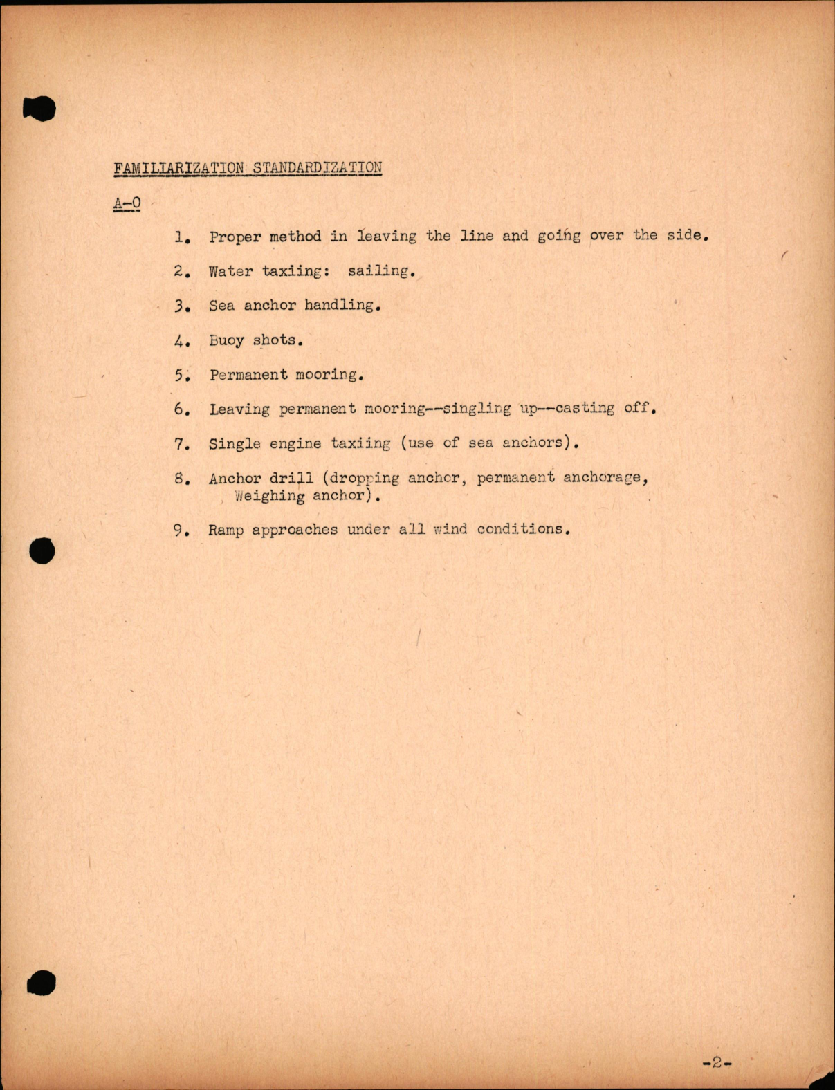 Sample page 7 from AirCorps Library document: Standardization Manual Prepared for VPB2, O.T.U. #3 at United States Naval Air Station at Banana River, Florida