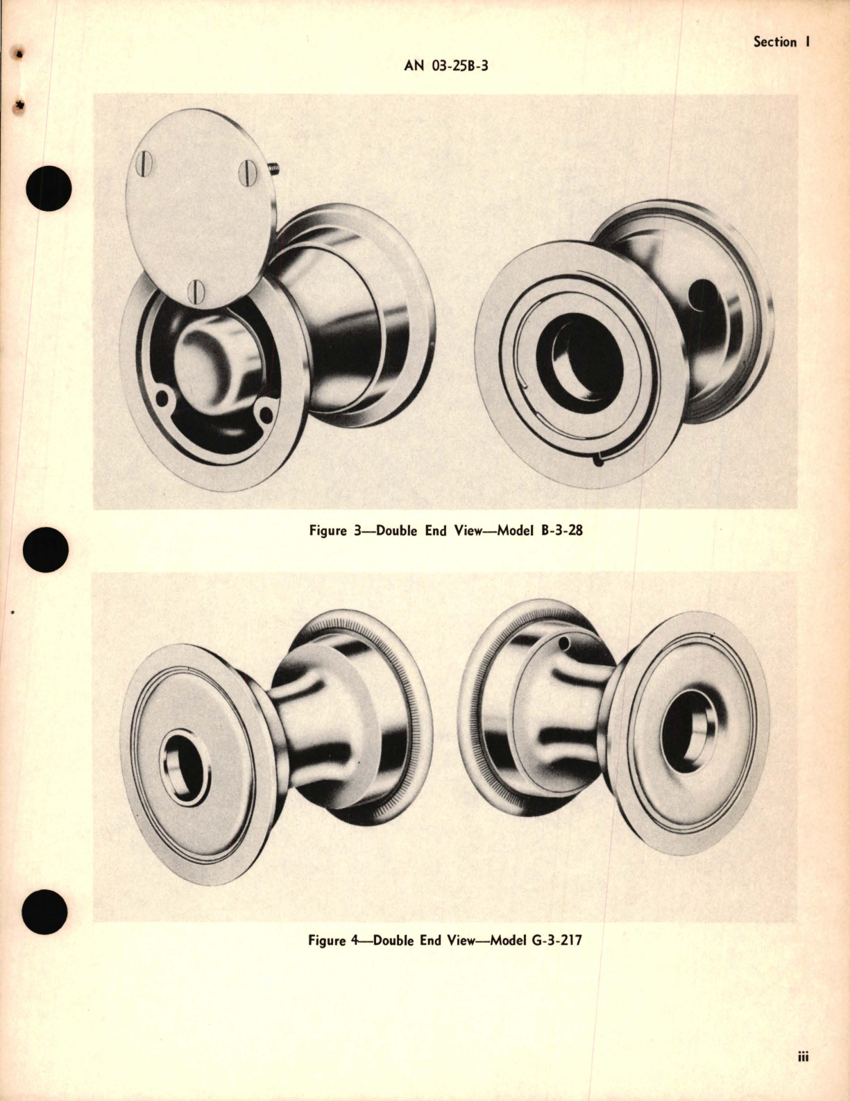 Sample page 5 from AirCorps Library document: Operation, Service, and Overhaul Instructions with Parts Catalog for Nose and Tail Wheels