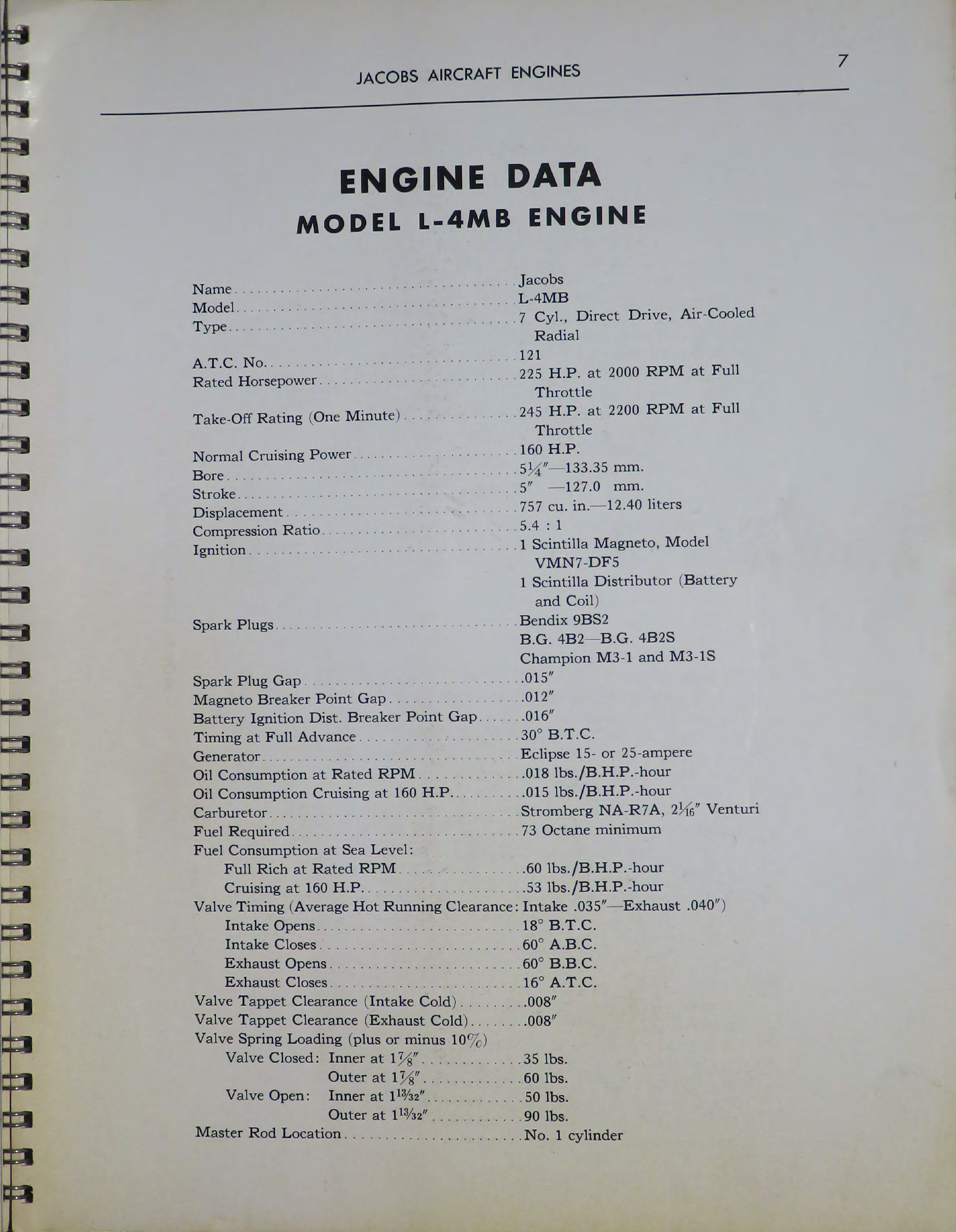 Sample page 9 from AirCorps Library document: Instructions for the Operation and Maintenance of Jacobs Aircraft Engines Models L-4MB and L-6MB